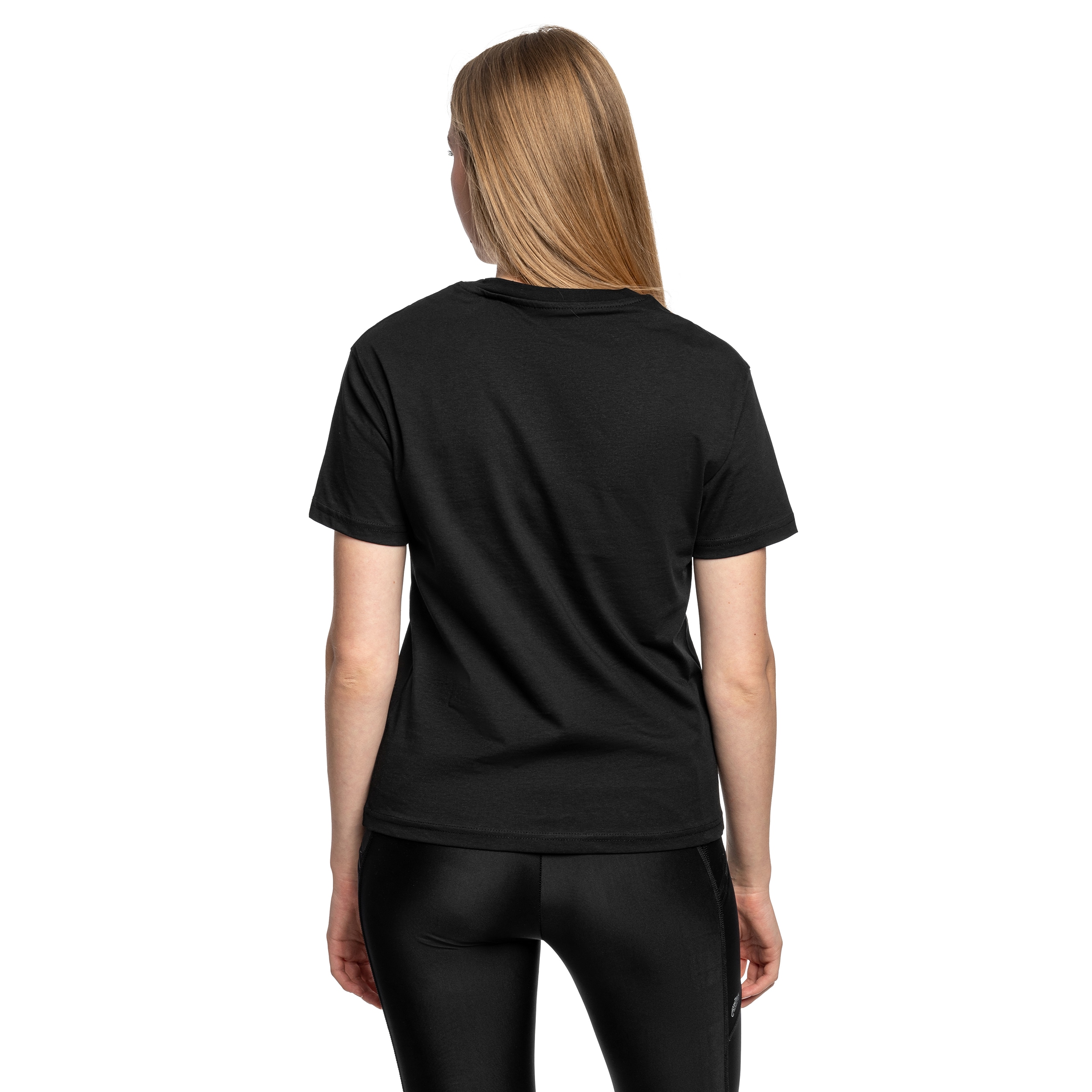 Жіноча футболка T-Shirt Alpha Industries Basic Big Logo Puff Print - Black