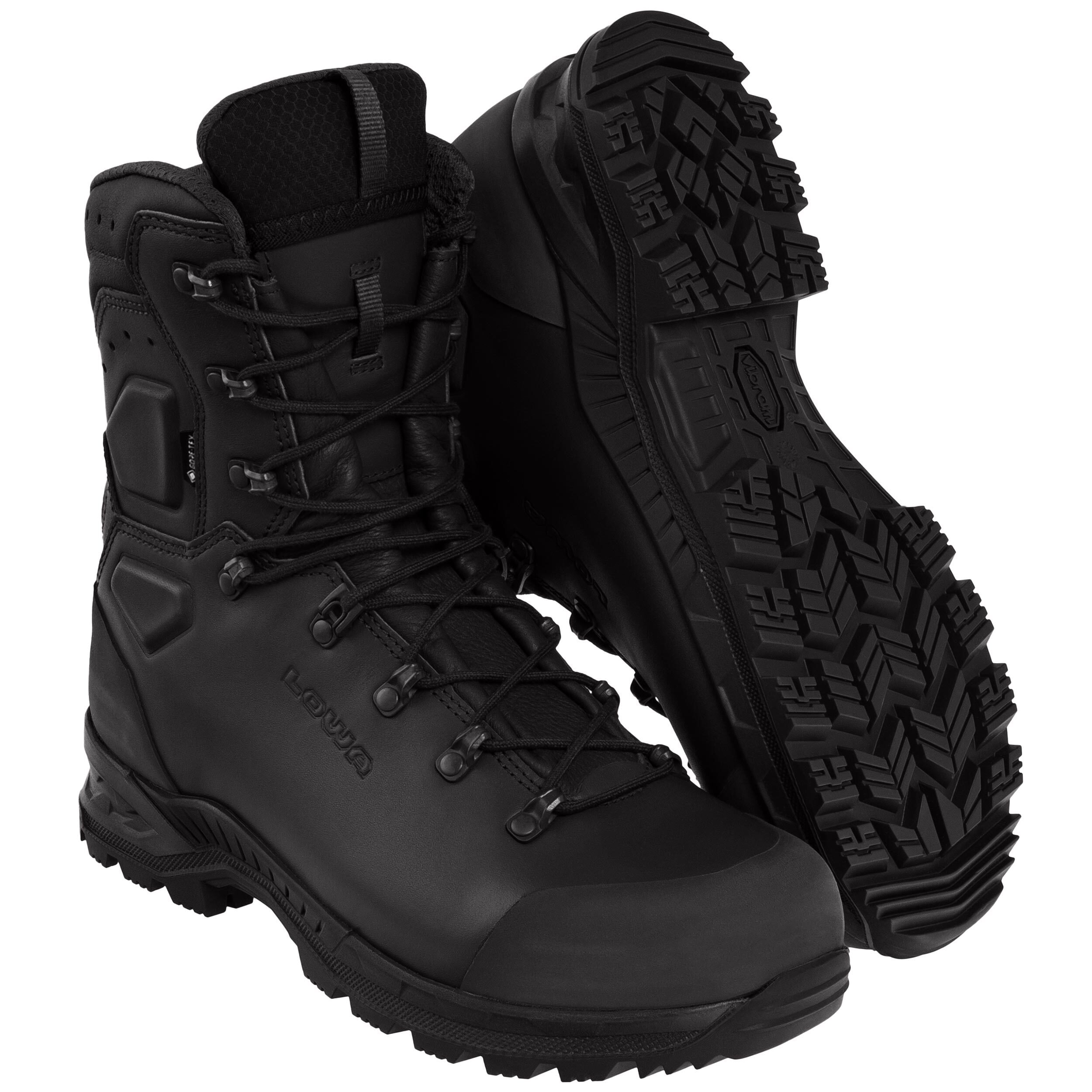 Черевики MK2 GTX Combat Boot Black + Care Set Lowa для чищення взуття - набір
