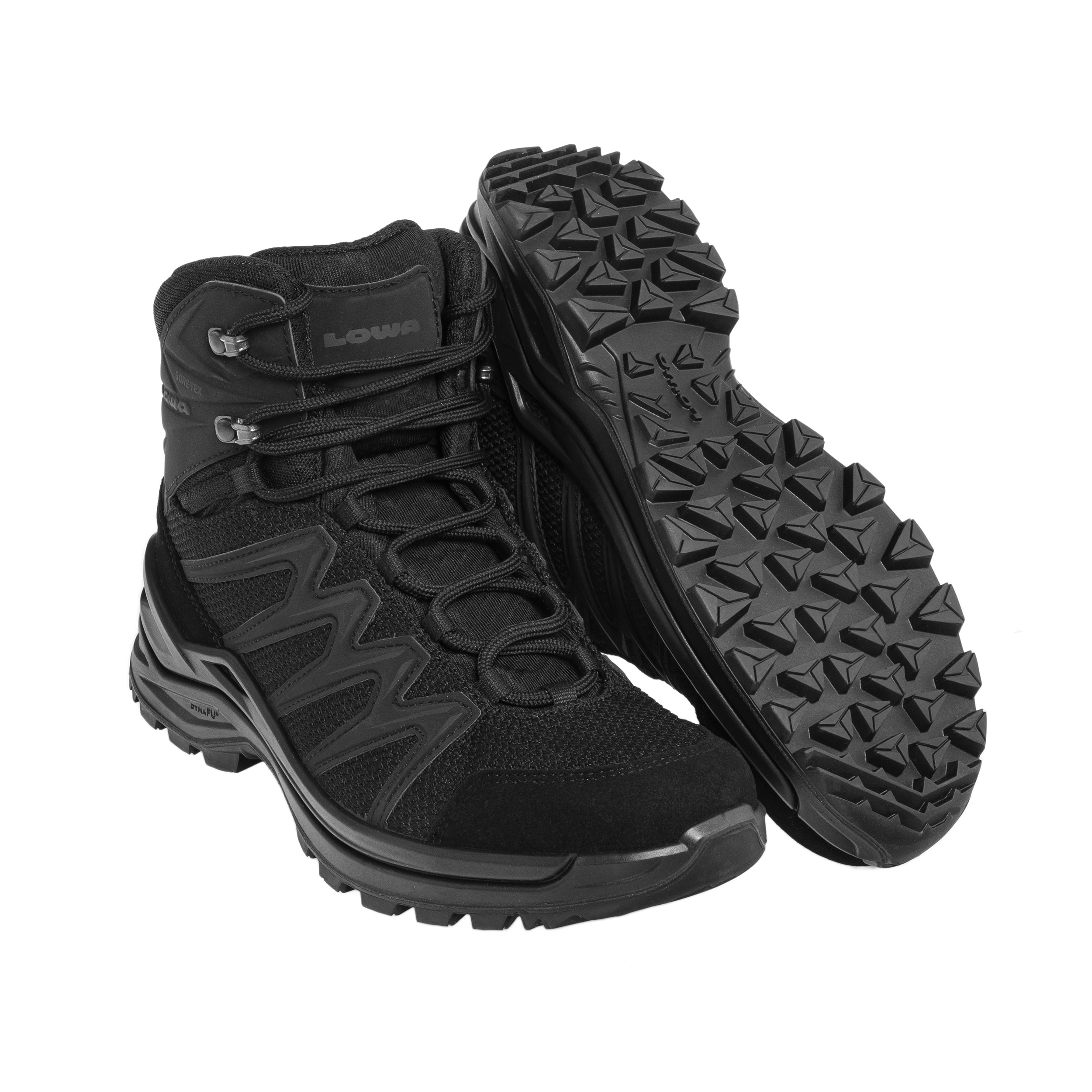 Жіночі черевики Innox Pro GTX Mid TF Black + Care Set Lowa для чищення взуття - набір