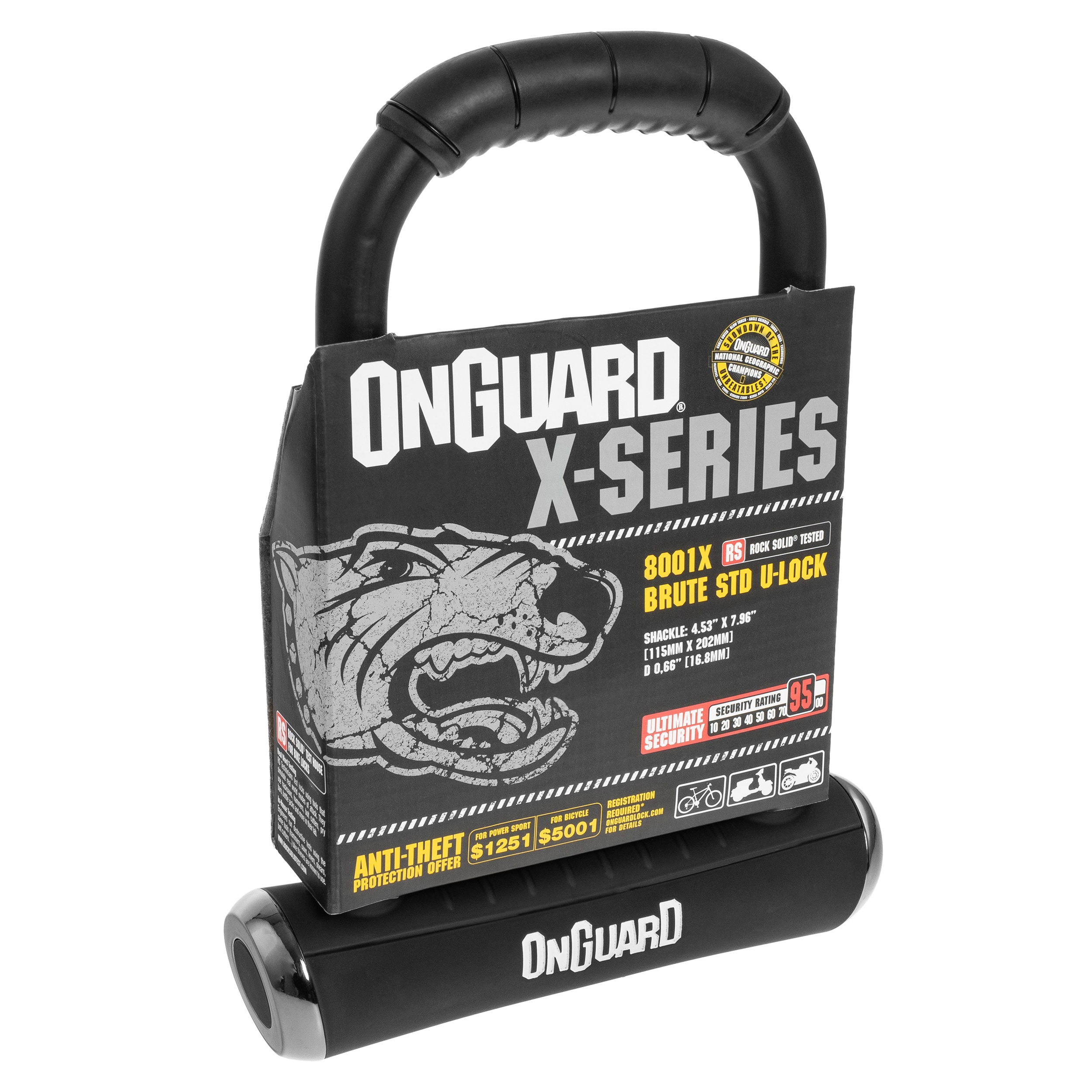 Велосипедний замок OnGuard Brute STD X-Series 8001 U-Lock