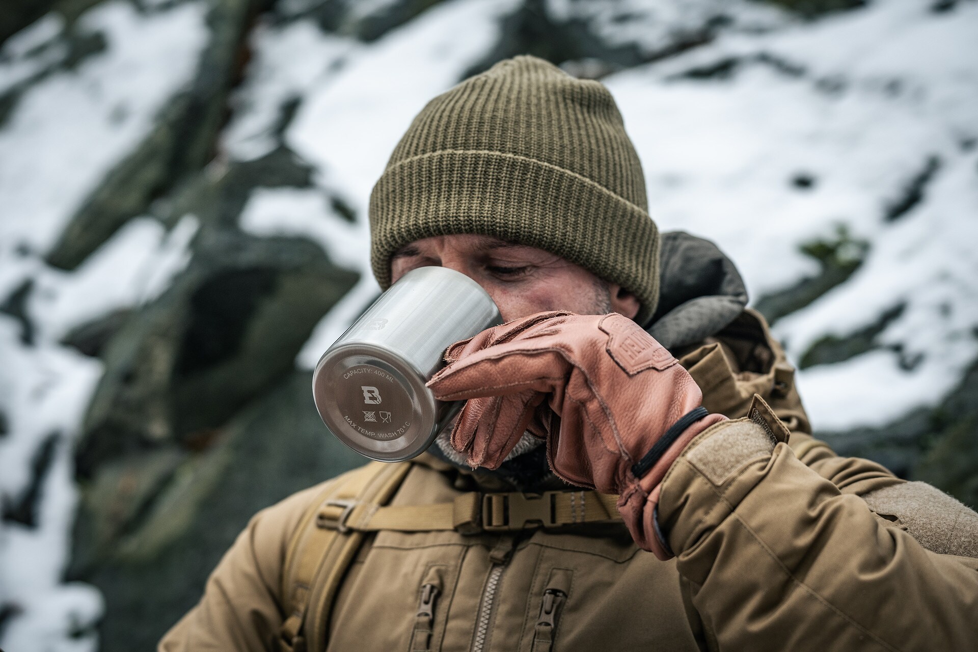 Термочашка Badger Outdoor Steel Boy 400 мл - Silver