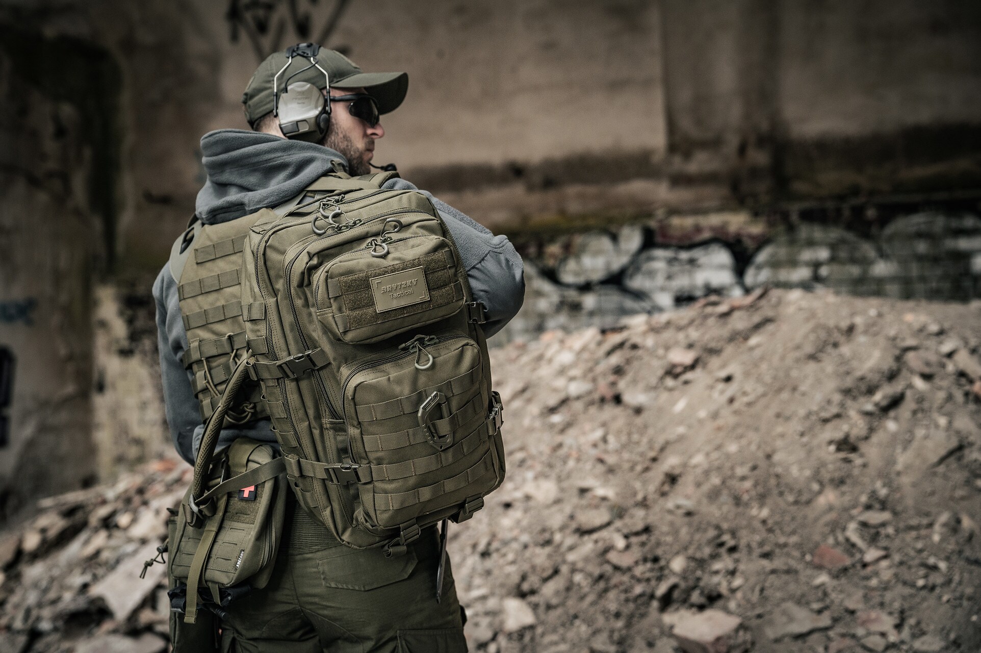 Рюкзак Brytzky Tactical Polygon Large 36 л - Olive