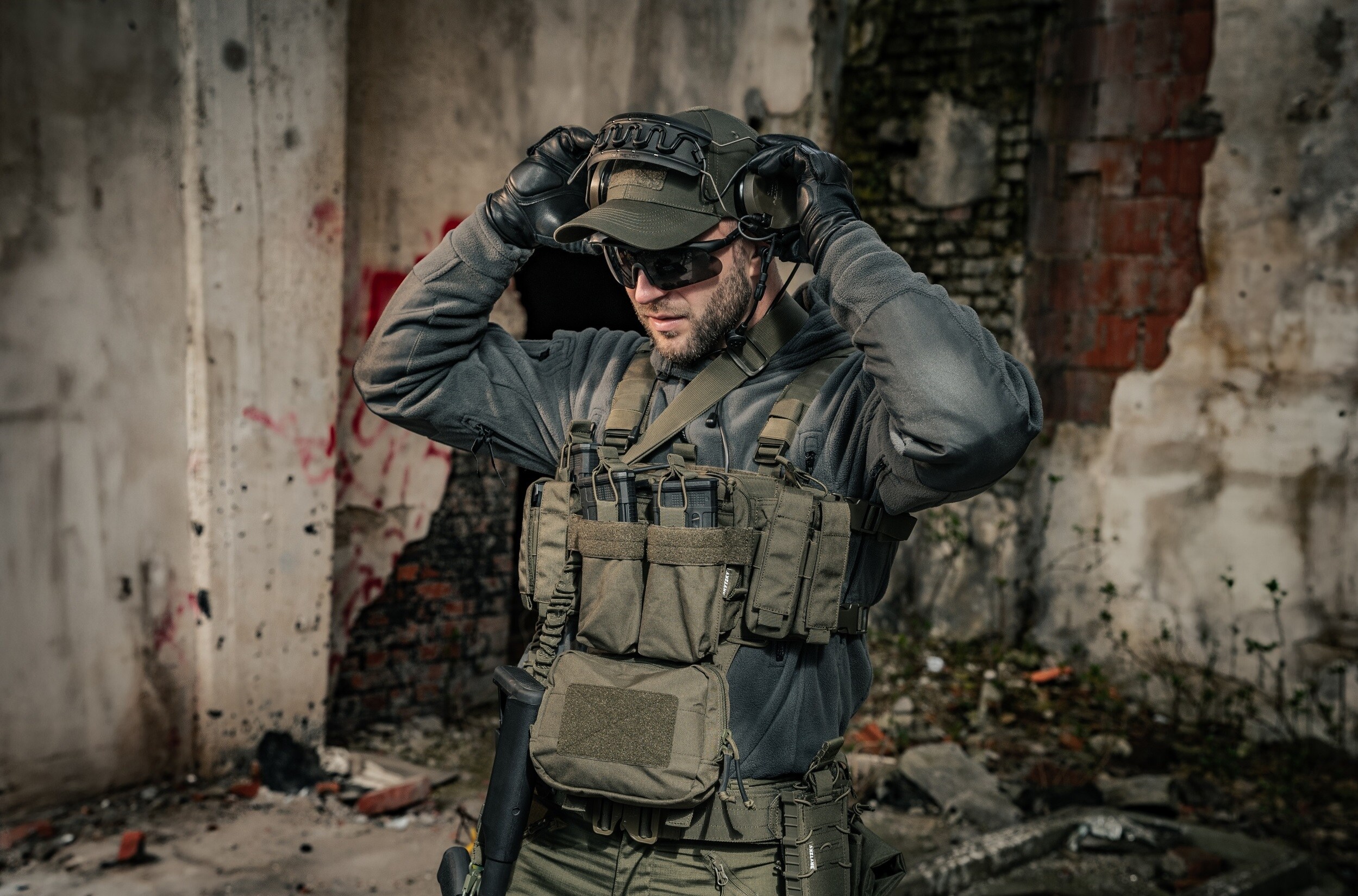 Ремінно-плечова система Brytzky Tactical FireDeck Mini Rig - Olive