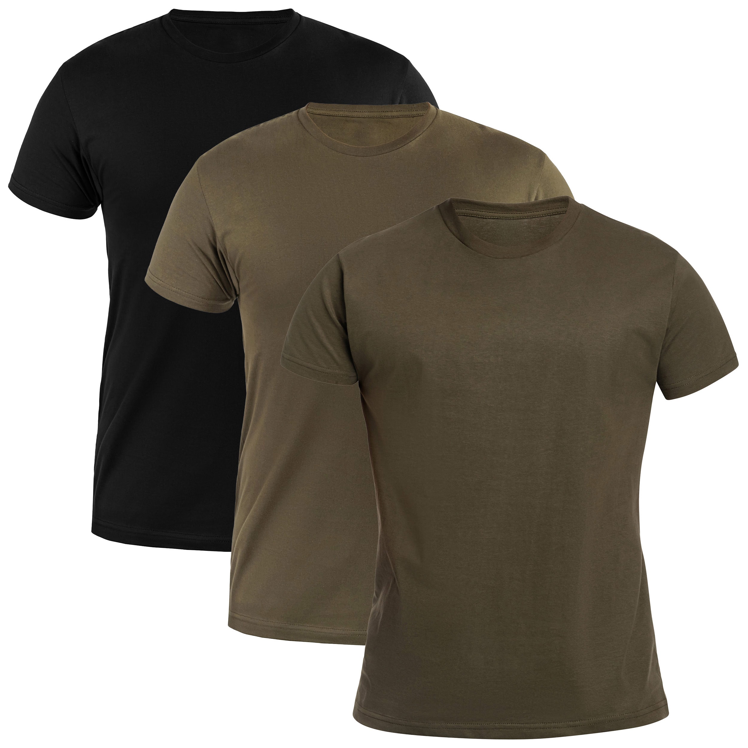 Військова футболка T-shirt Black/Forest Green/Khaki - 3 шт.