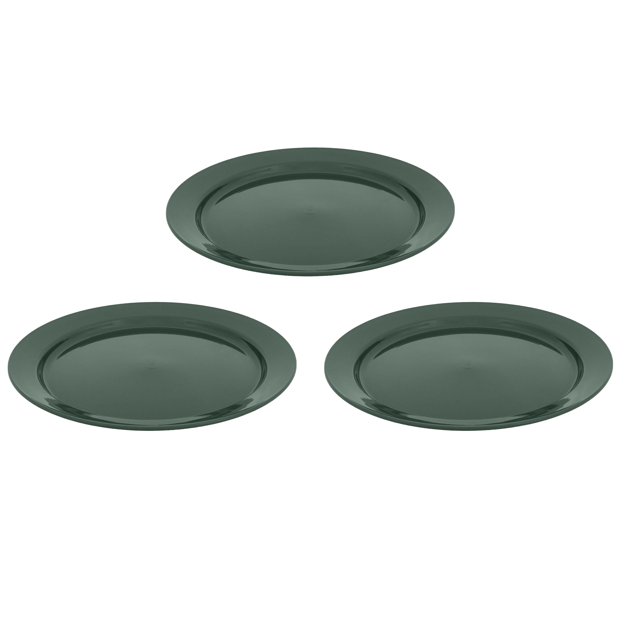 Плоска тарілка Highlander Outdoor 24 см Olive - 3 шт.