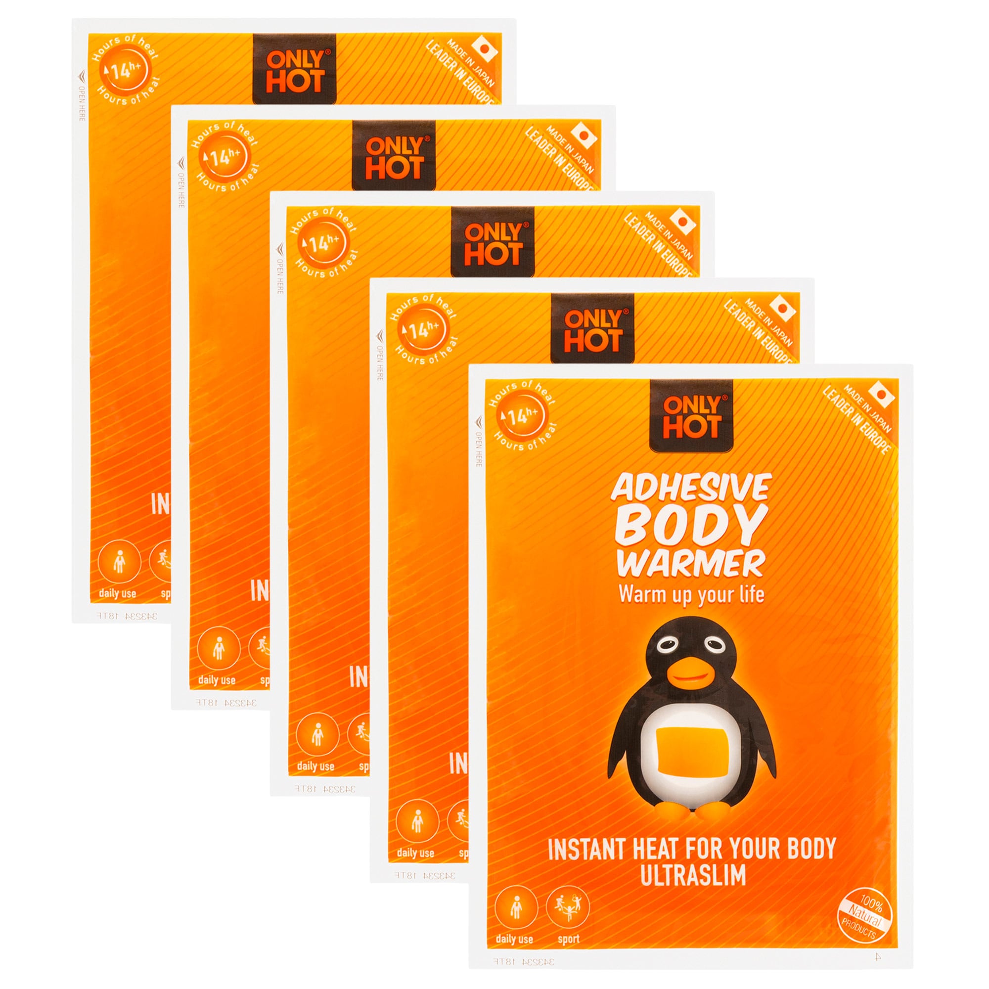 Хімічна грілка для тіла Only Hot Adhesive Body - 5 шт.