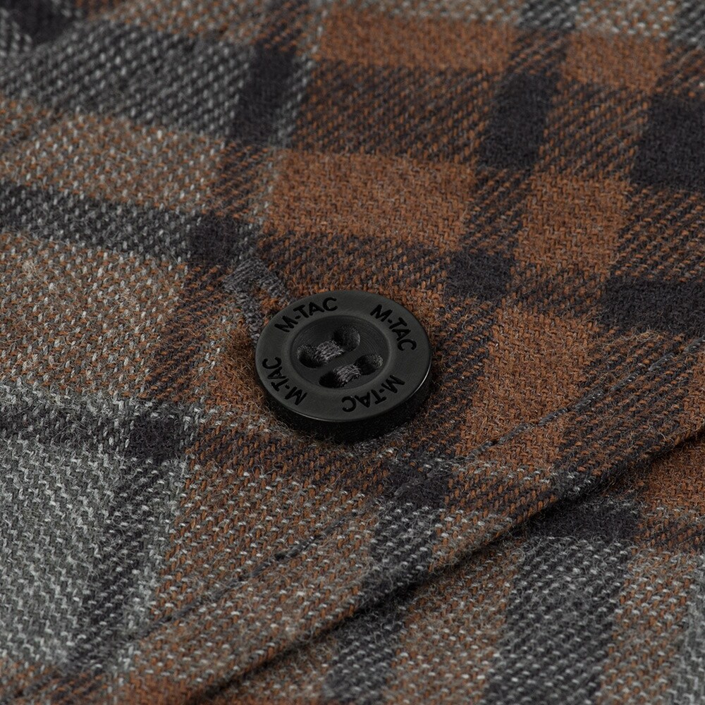 Сорочка M-Tac Lumberjack Merino Cold Weather - Grey/Brown