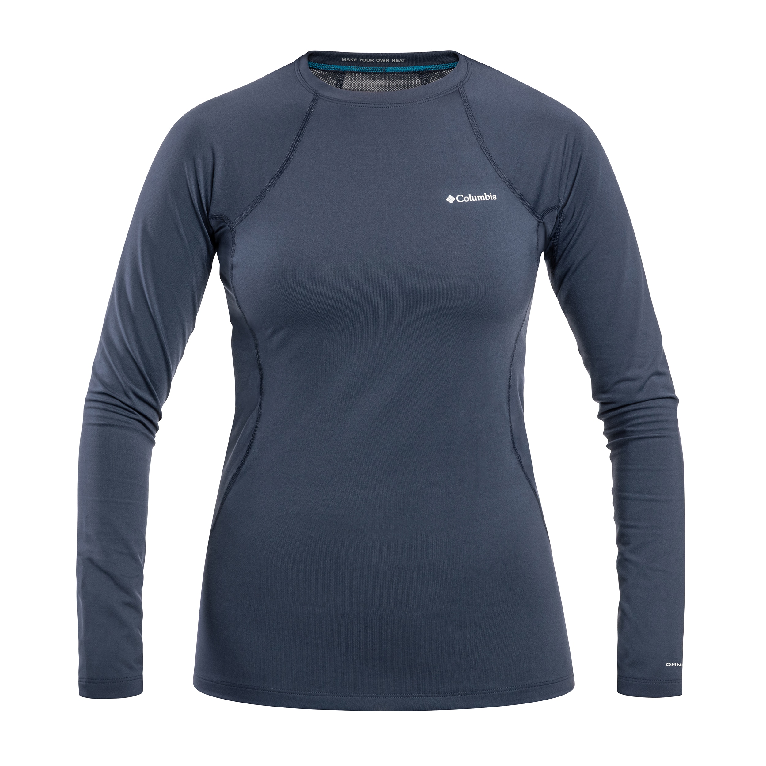 Жіноча термоактивна футболка Columbia Omni-Heat Midweight Baselayer Crew - Nocturnal