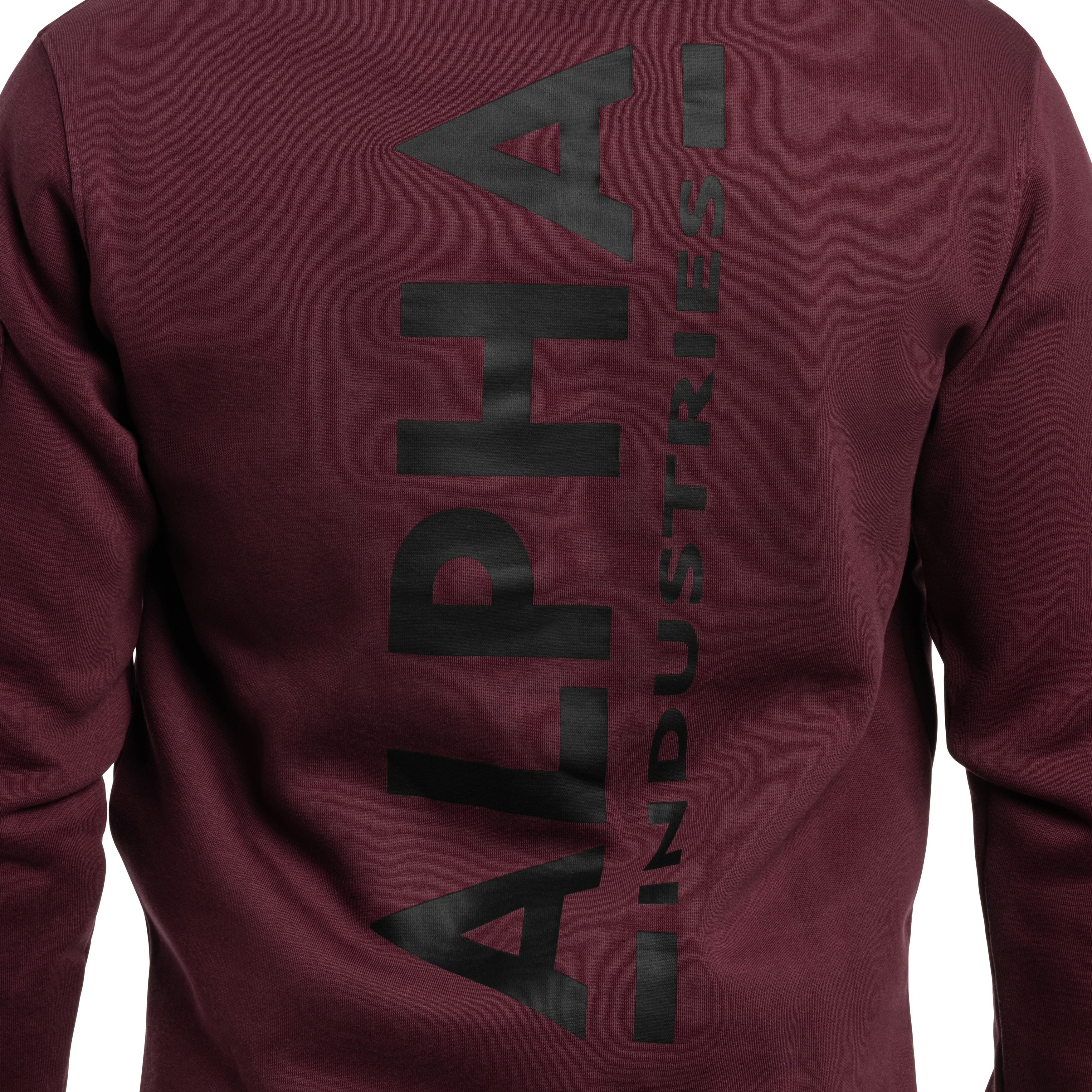 Кофта Alpha Industries Back Print Hoody - Dark Cherry