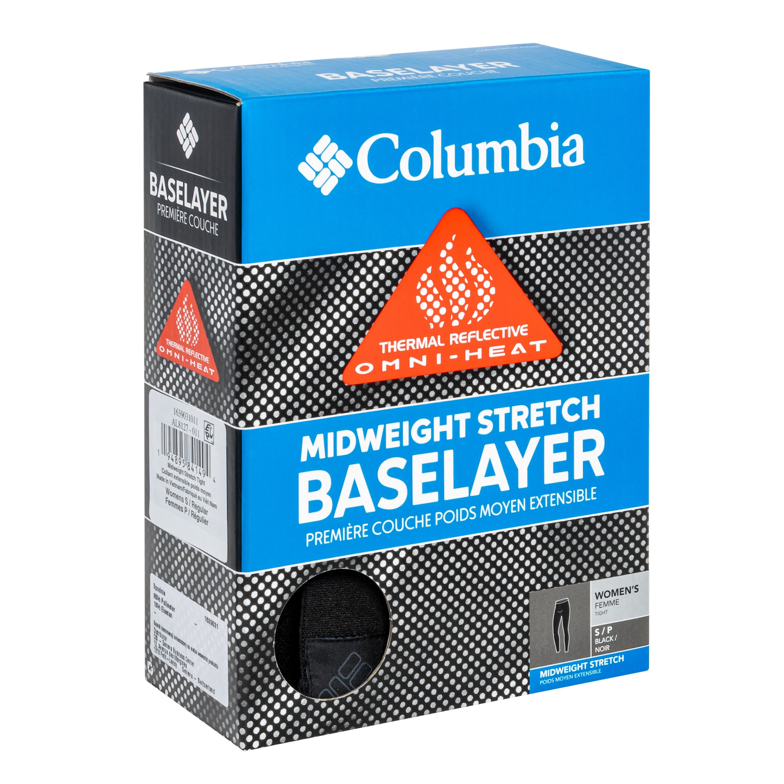 Жіночі термоактивні легінси Columbia Omni-Heat Midweight Baselayer Tights - Black