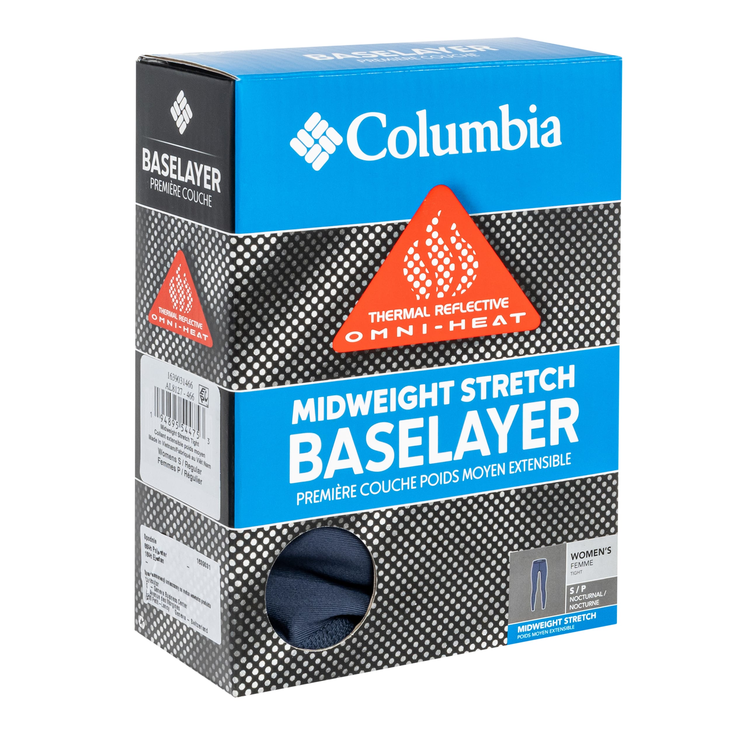 Жіночі термоактивні легінси Columbia Omni-Heat Midweight Baselayer Tights - Nocturnal