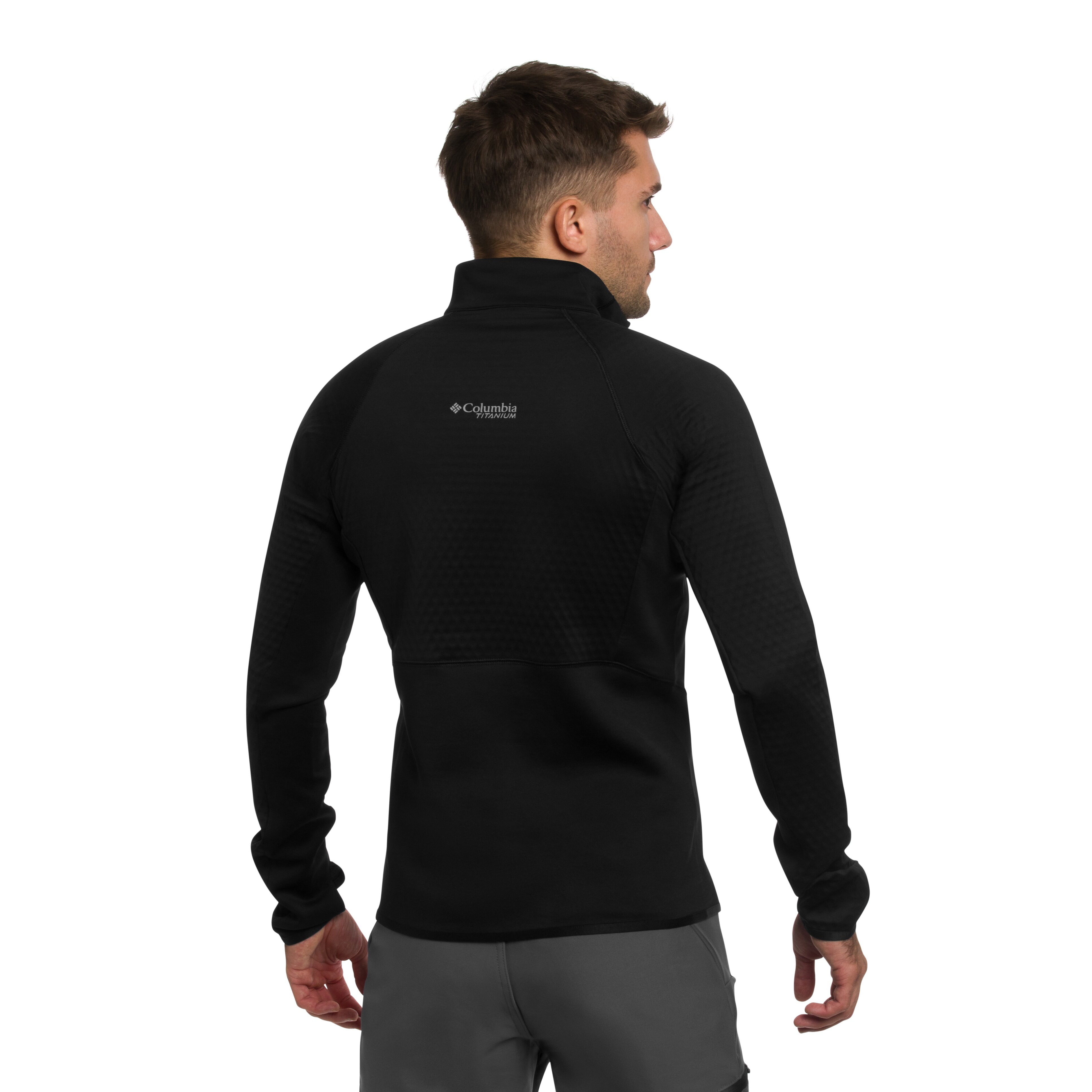 Флісова кофта Columbia Crystal Leaf Omni-Heat Helix Technical Half Zip Fleece - Black