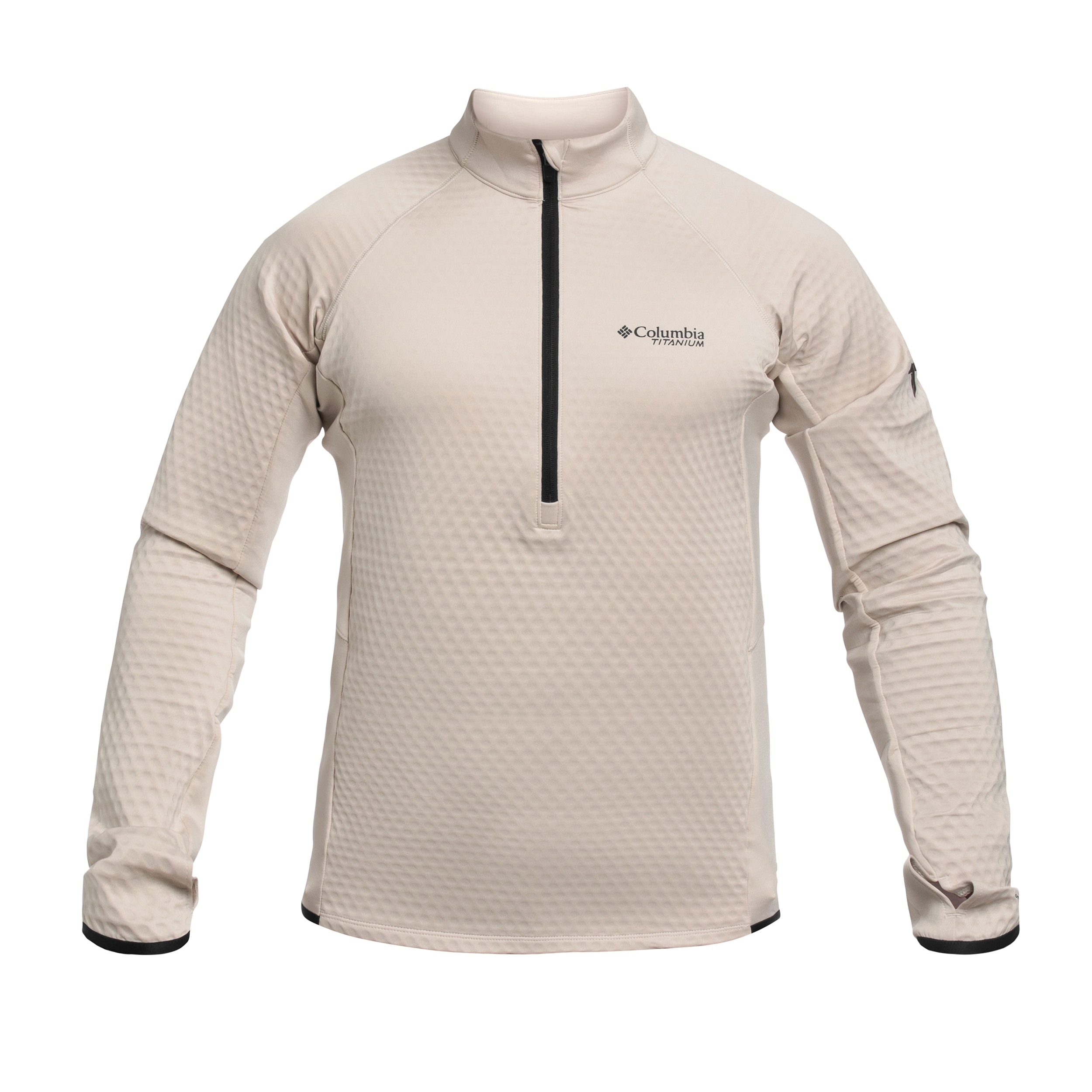 Флісова кофта Columbia Crystal Leaf Omni-Heat Helix Technical Half Zip Fleece - Dark Stone/Black