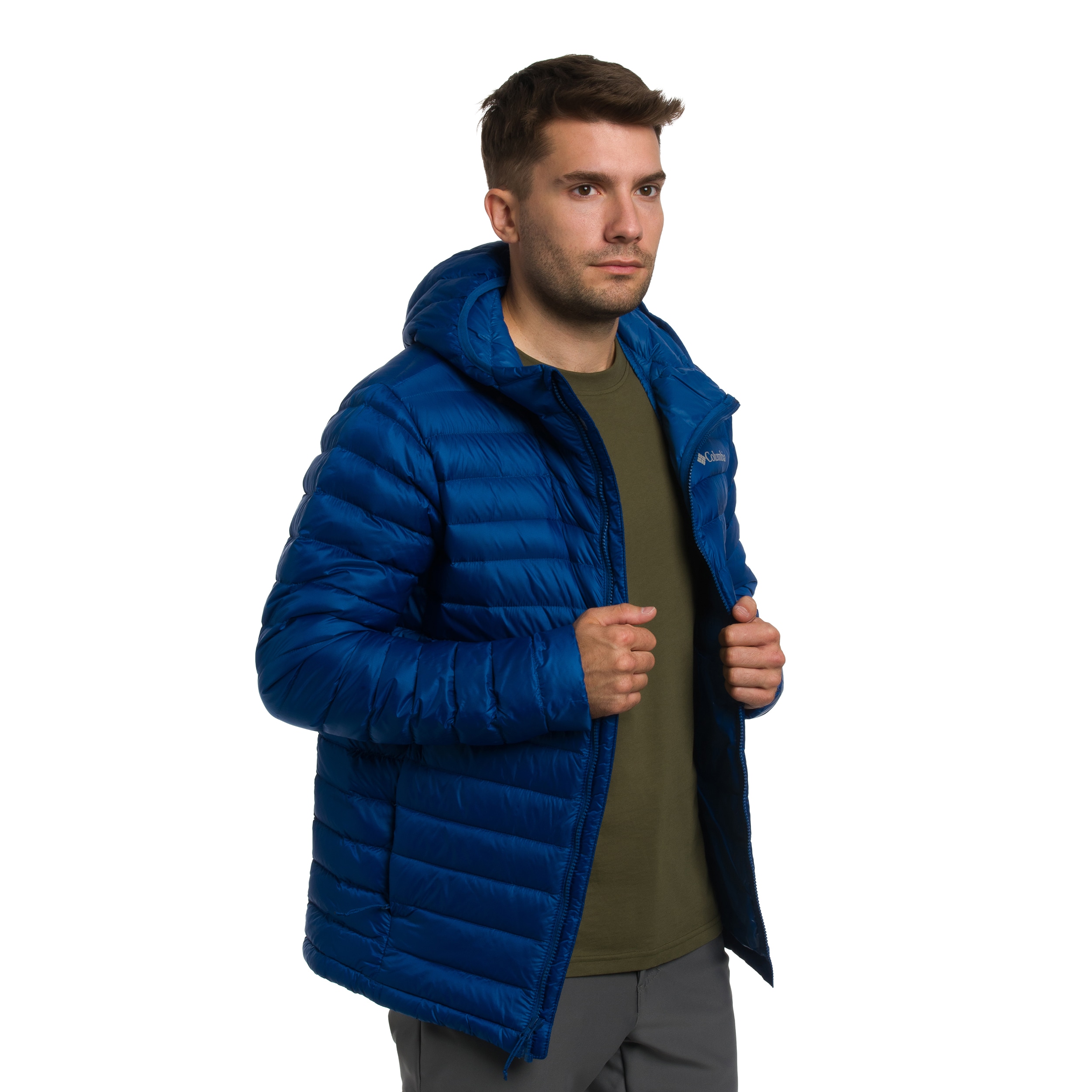 Куртка Columbia Corelite Down Hooded - Mountain Blue