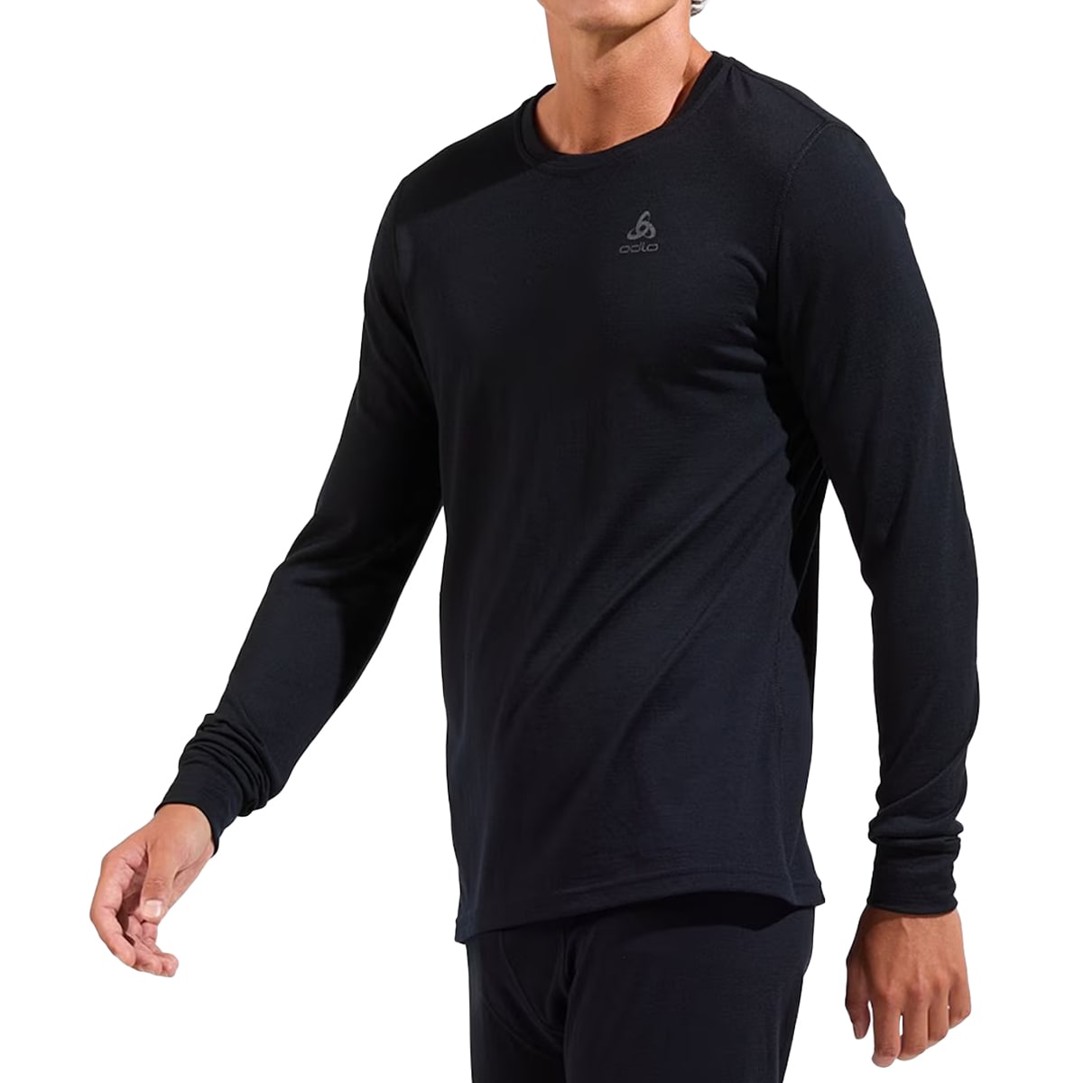 Термоактивна футболка Odlo Merino 200 Base Layer - Black
