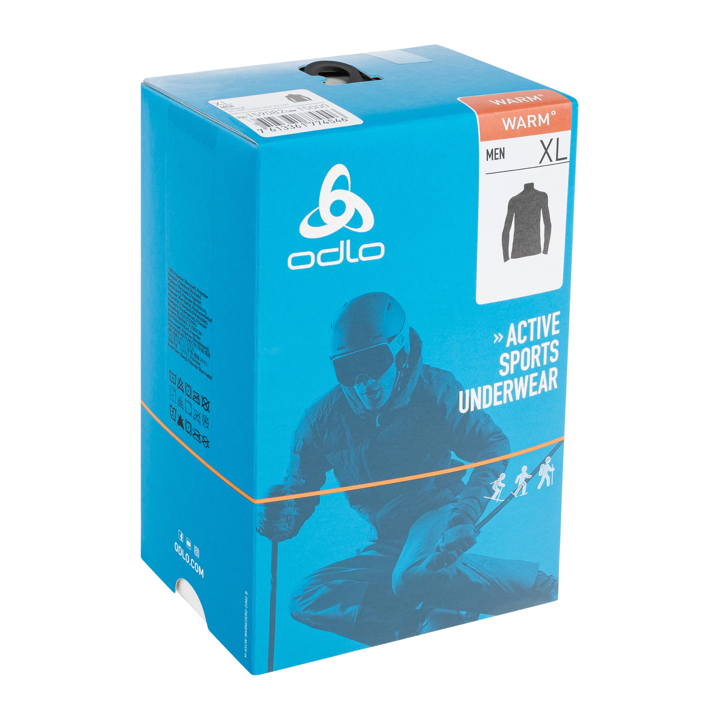 Термоактивна футболка Odlo Active Warm Base Layer Half-Zip - Black