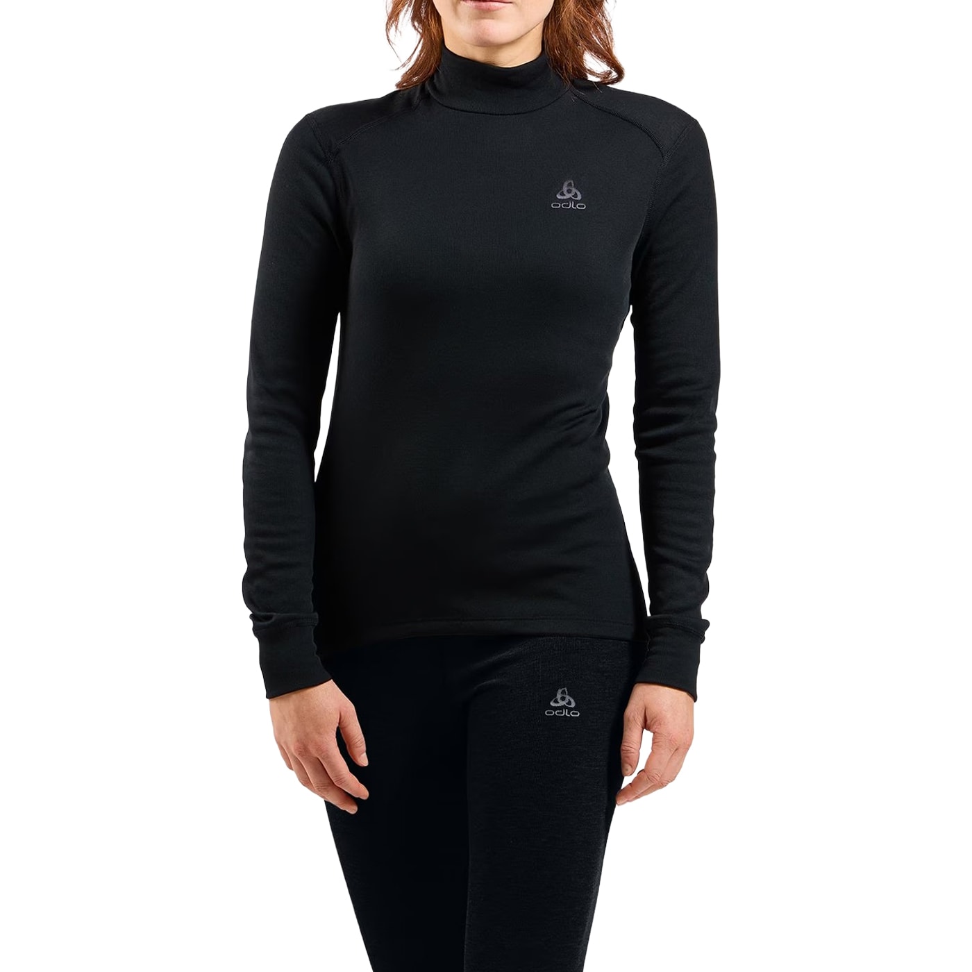 Жіноча термоактивна футболка Odlo Active Warm Base Layer Turtleneck - Black