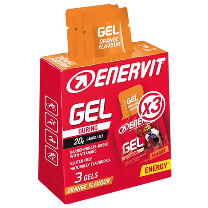 Енергетичний гель Enervit Sport - 3 x 25 мл - Апельсин