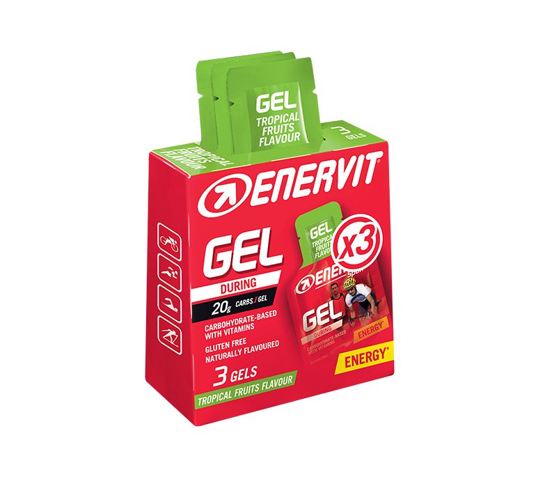 Енергетичний гель Enervit Sport - 3 x 25 мл - Тропічний