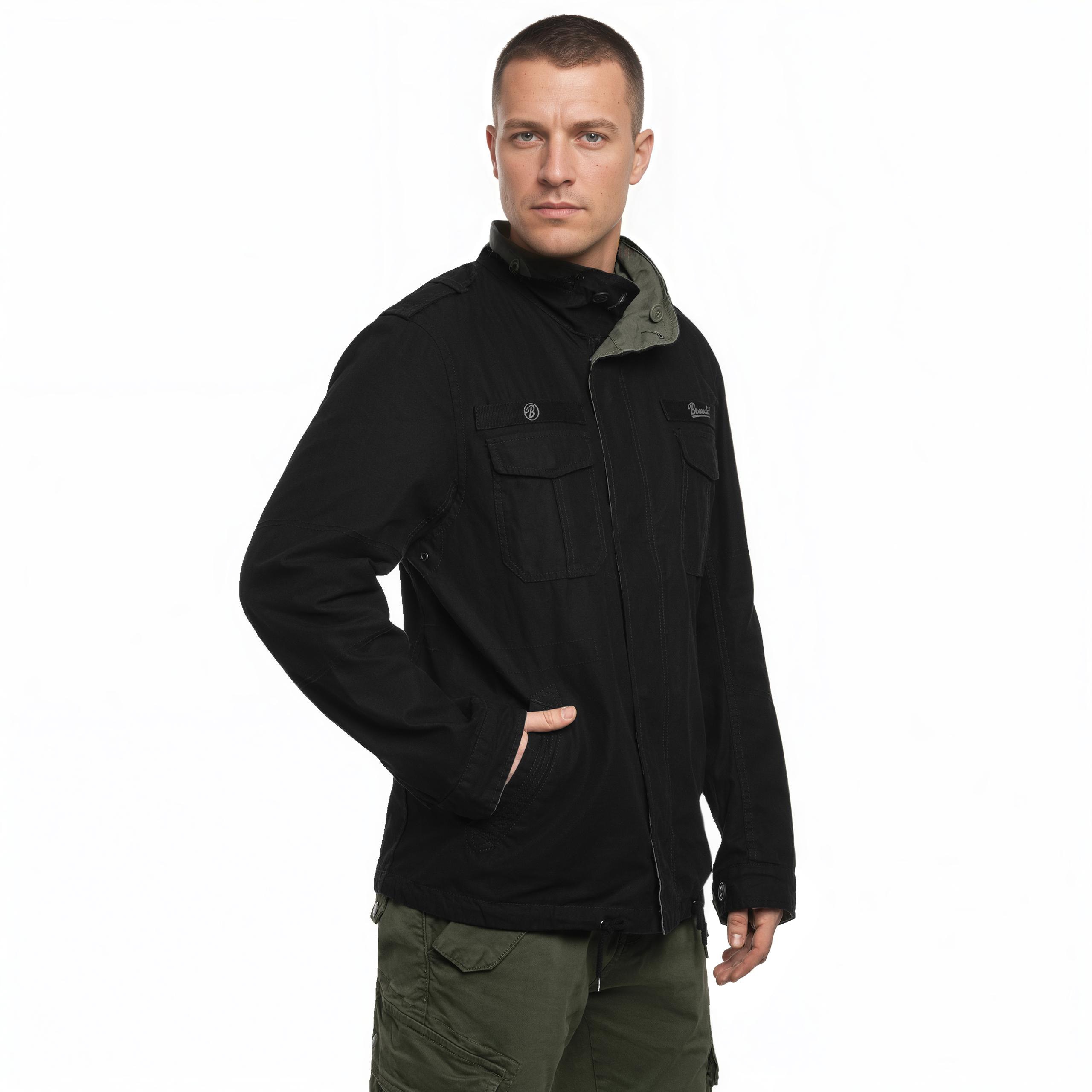 Двостороння куртка Brandit Twister Reverse - Black/Olive