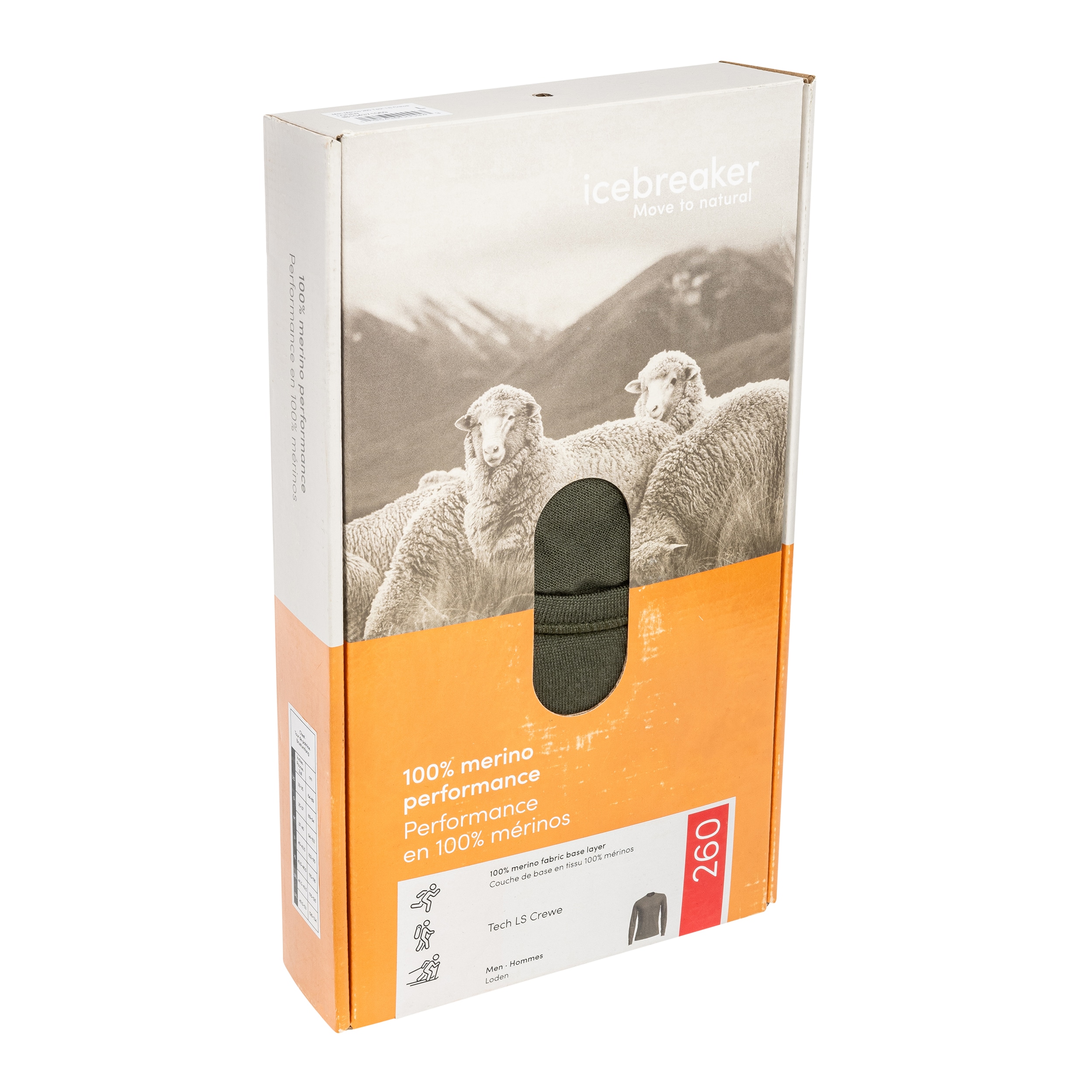 Термоактивна футболка Icebreaker Merino 260 Tech Long Sleeve Crewe - Loden