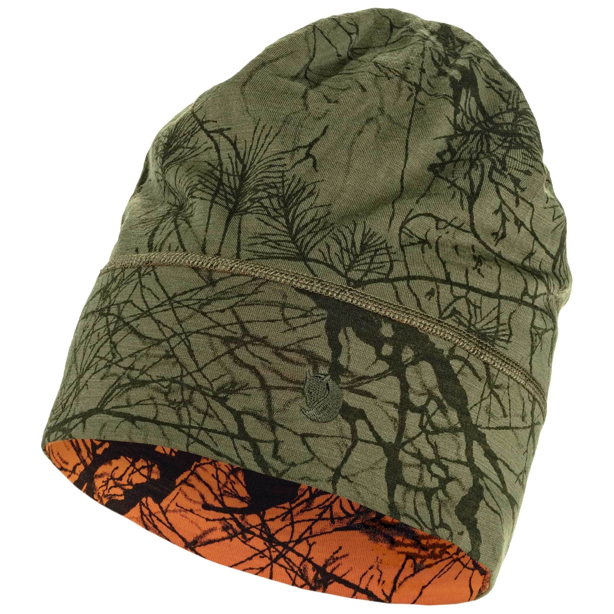 Шапка Fjallraven Lappland Beanie - Green Camo/Orange Multi Camo