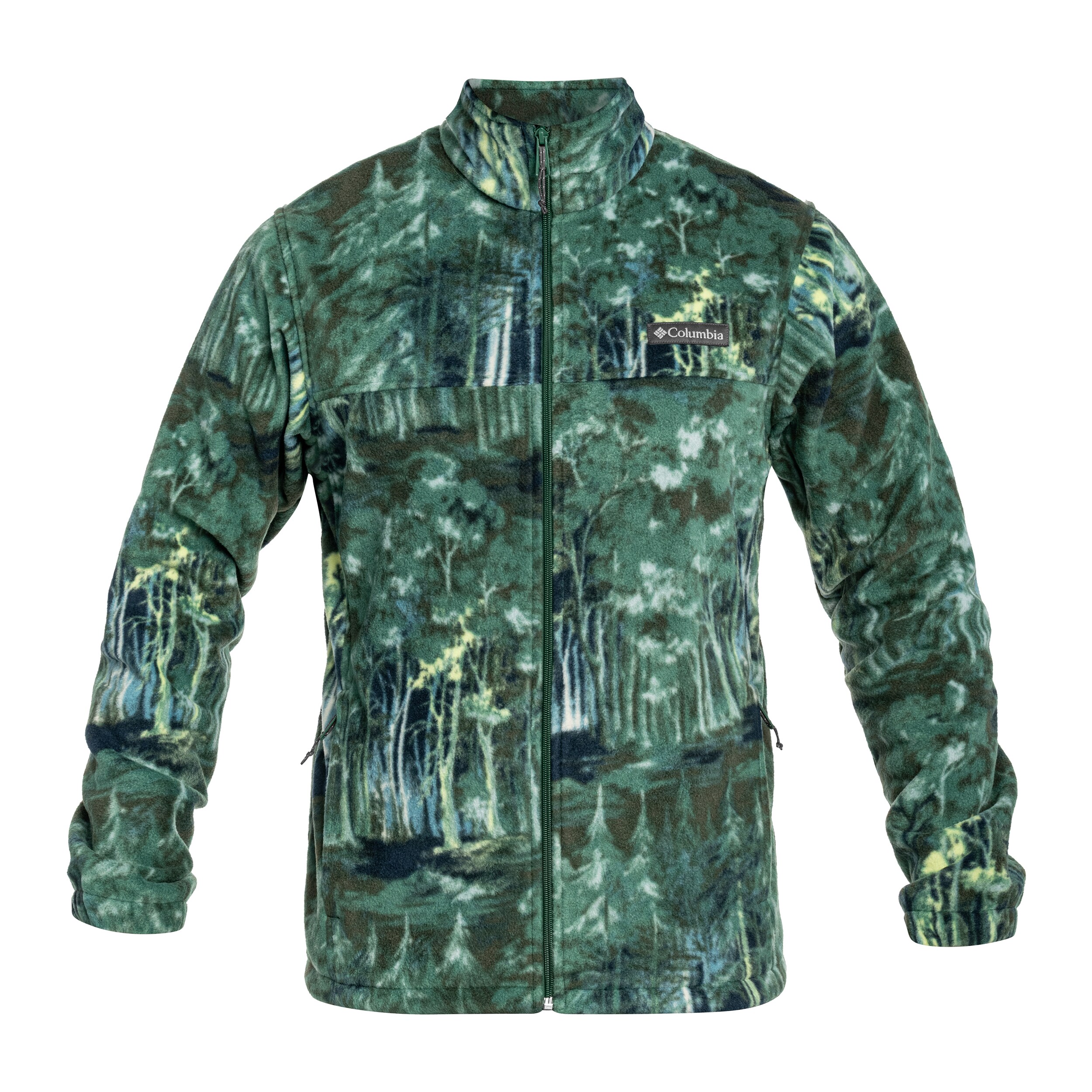 Флісова кофта Columbia Steens Mountain Printed Jacket - Rain Forest