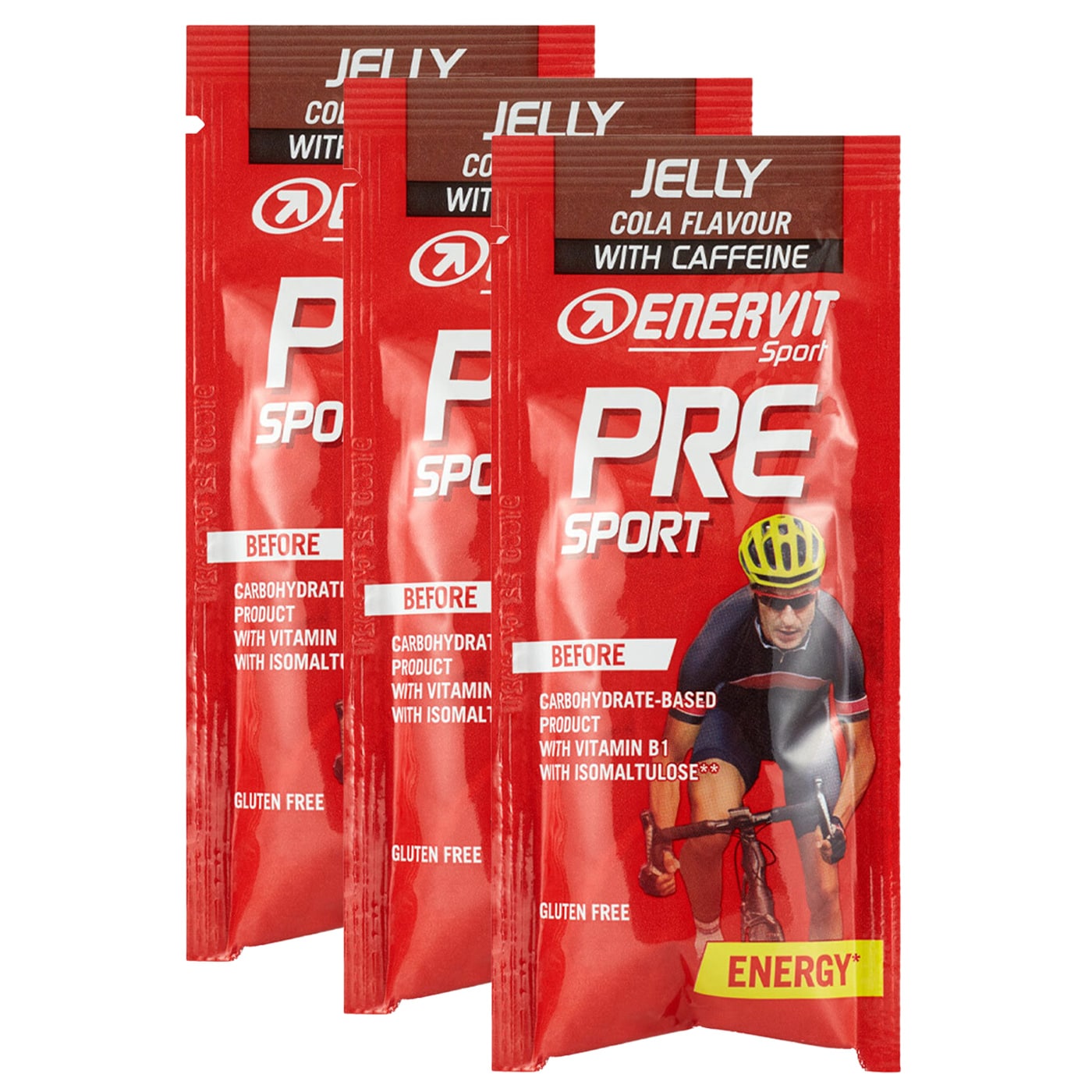 Енергетичне желе Enervit Sport Pre Sport Cola з кофеїном - 3 шт.
