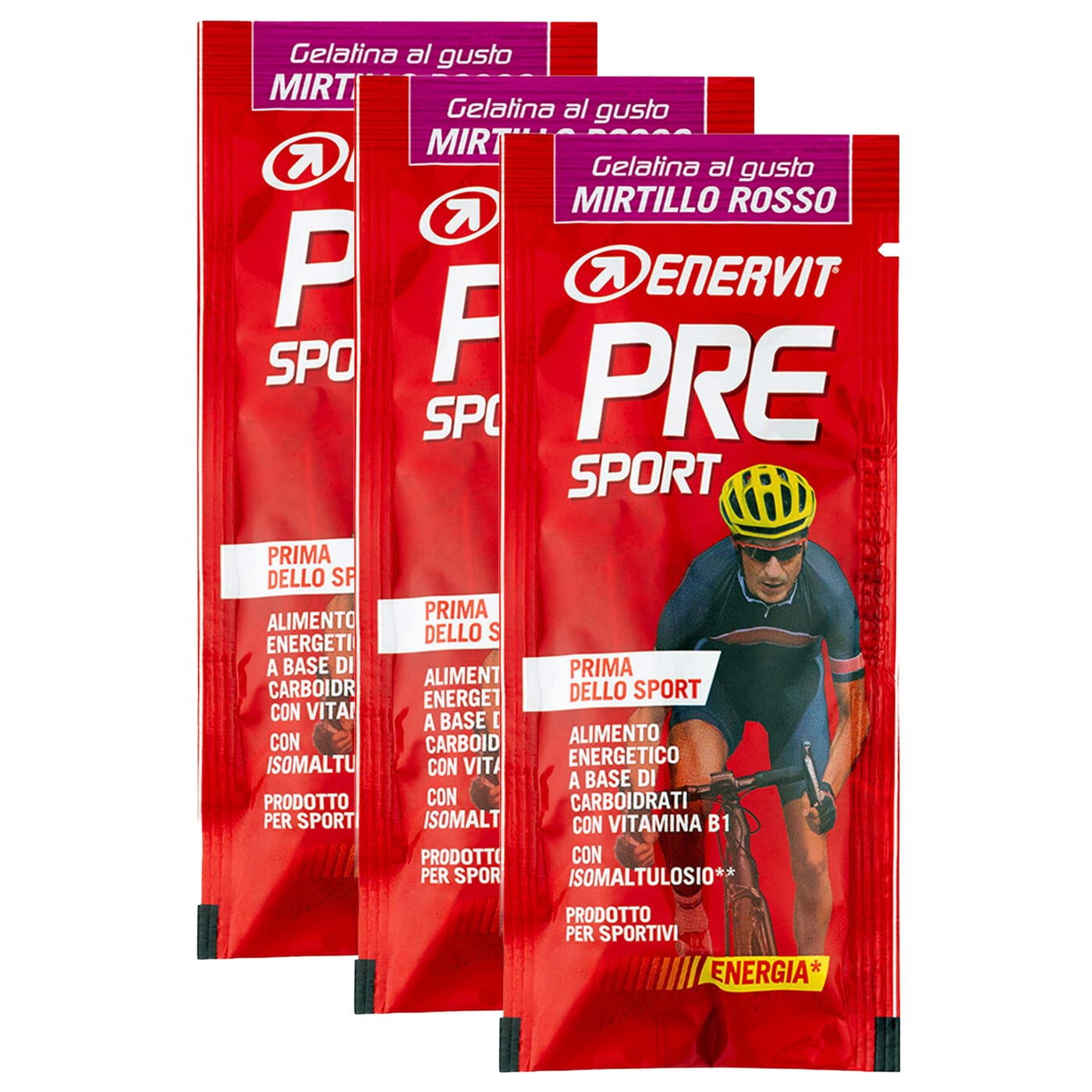 Енергетична желе Enervit Sport Pre Sport Журавлина - 3 шт.