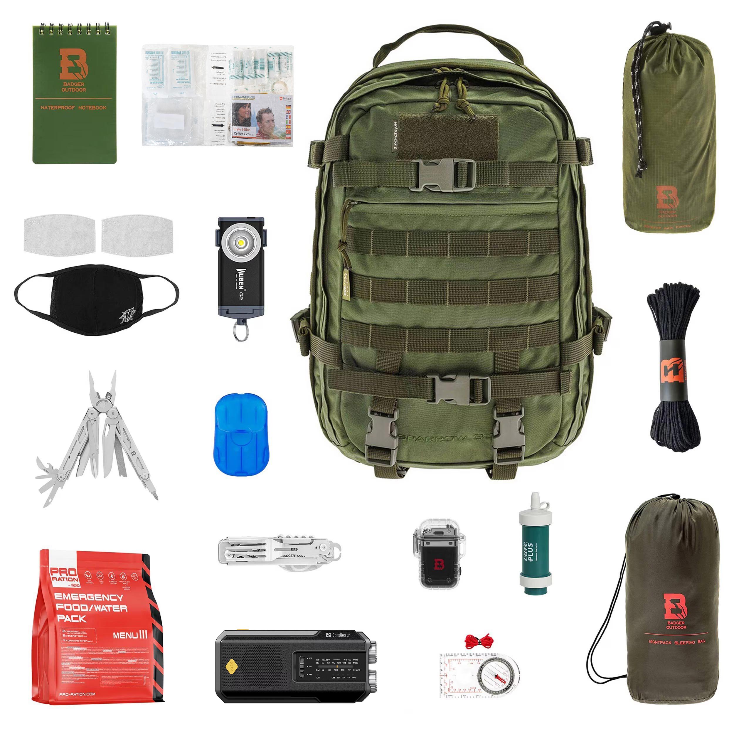 Рюкзак RCB Wisport Sparrow II 30 л Olive Green - з обладнанням