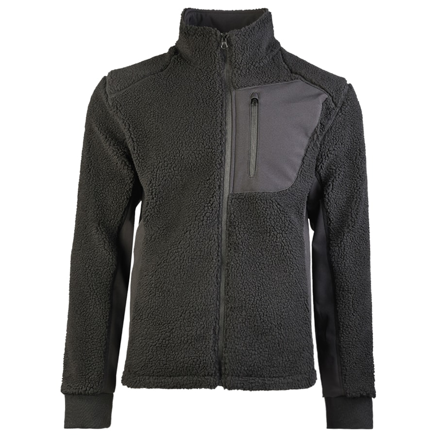 Mil-Tec Sherpa Fleece Jacket Bearforce Warm Teddy Fleece Outdoor Black main image 1