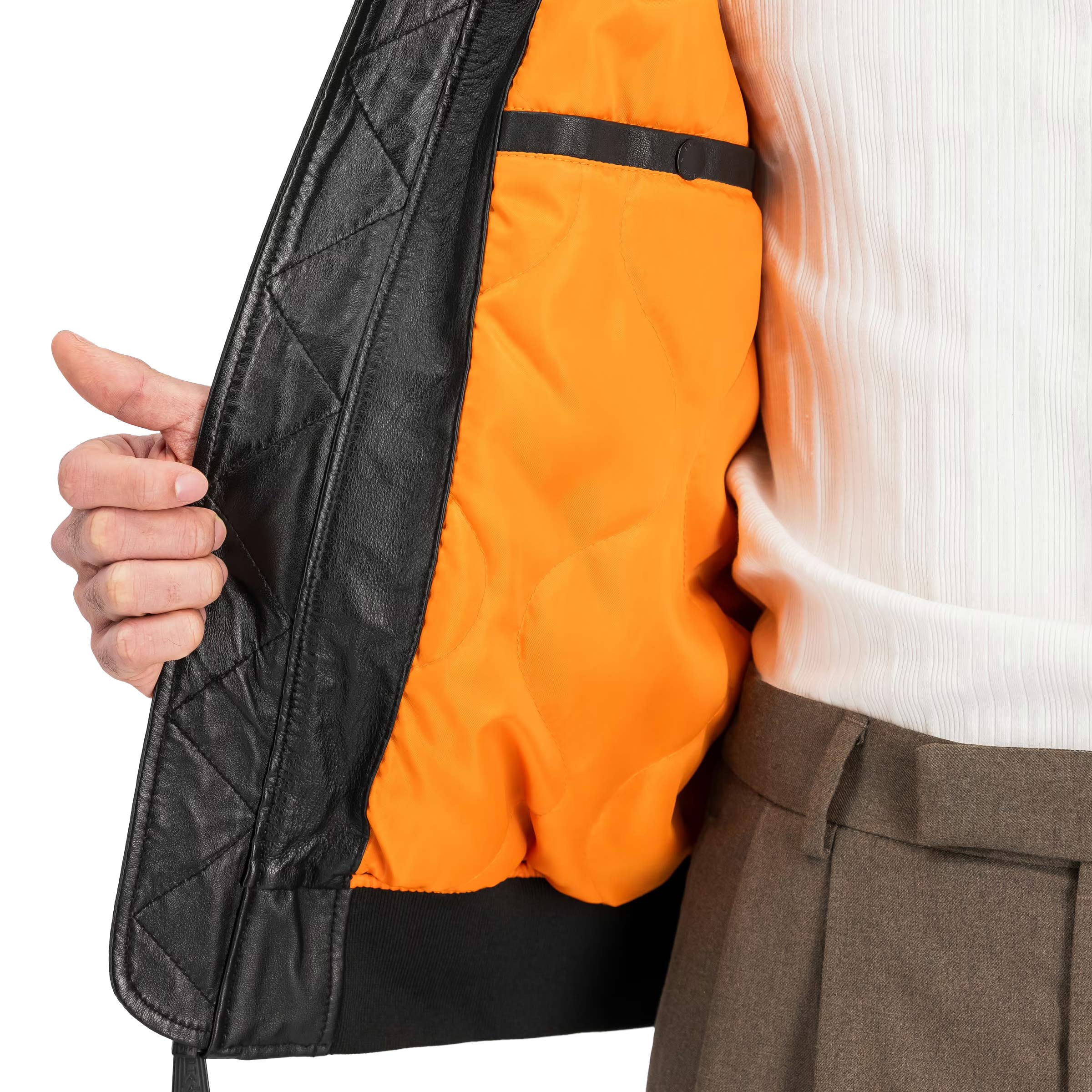 Куртка Alpha Industries MA-1 Leather Bomber - Black