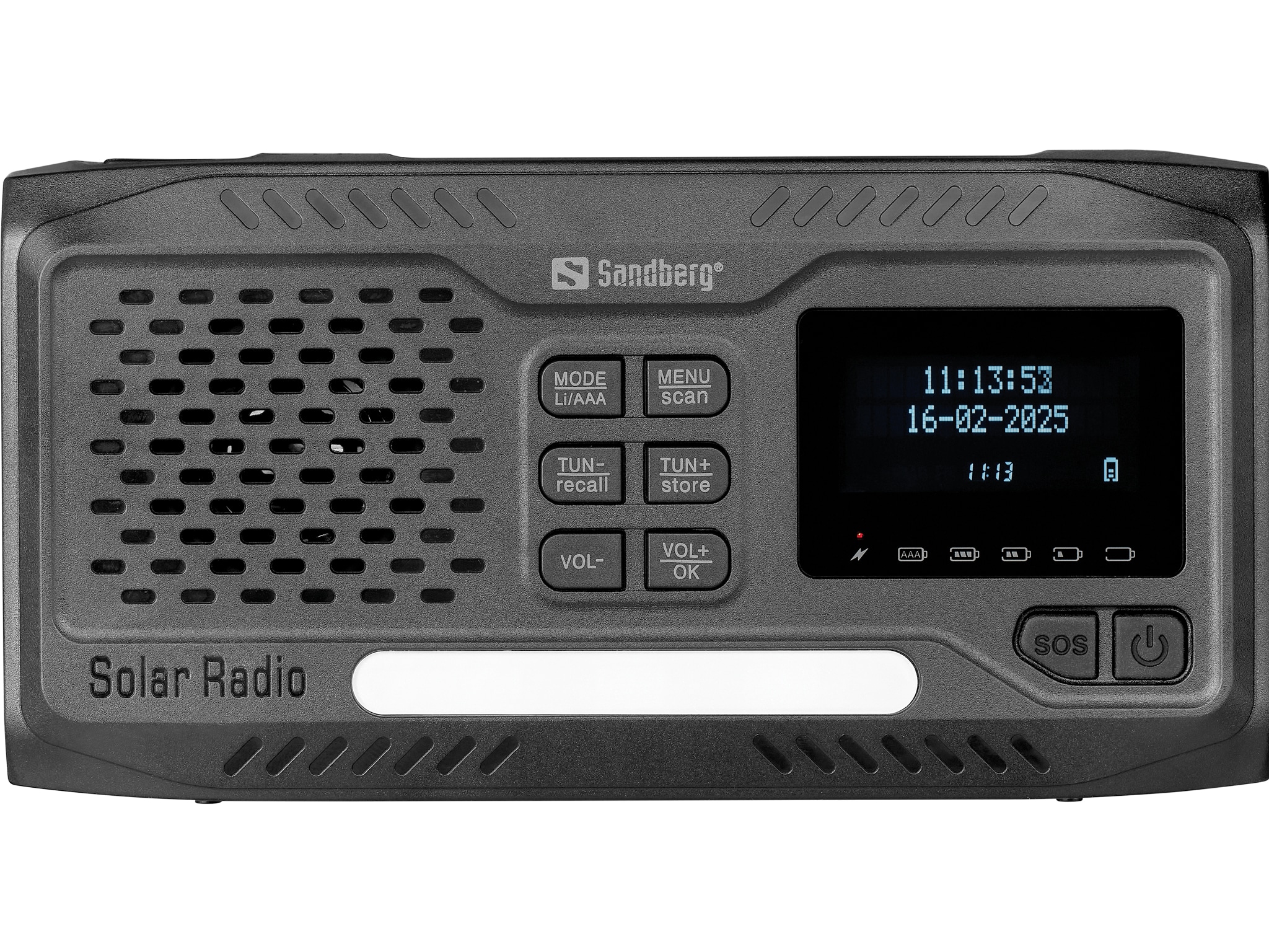 Радіо-ліхтар з ручним приводом Sandberg Survivor All-in-1 4500 FM/DAB