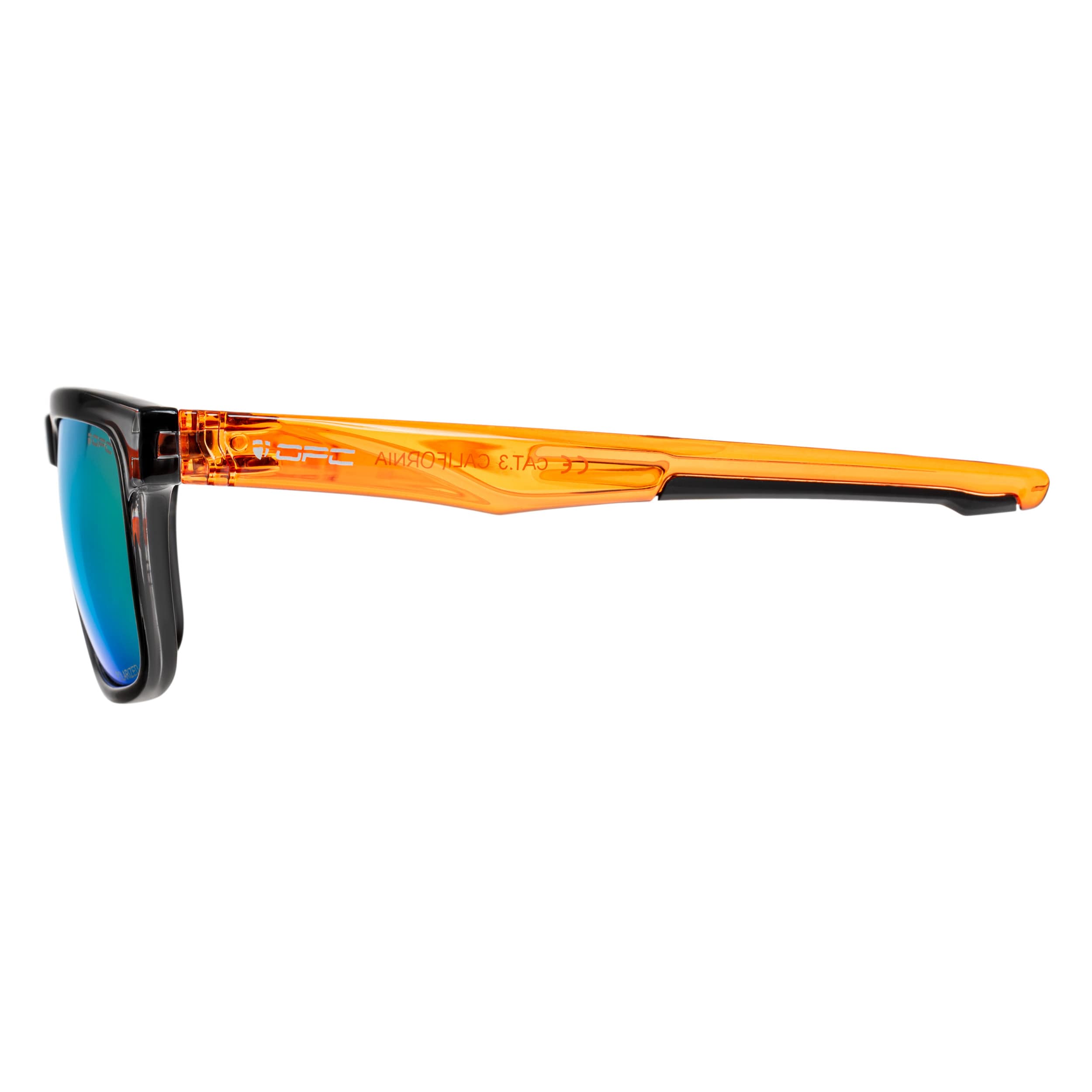 Сонцезахисні окуляри OPC Lifestyle California Black/Orange Revo з поляризацією