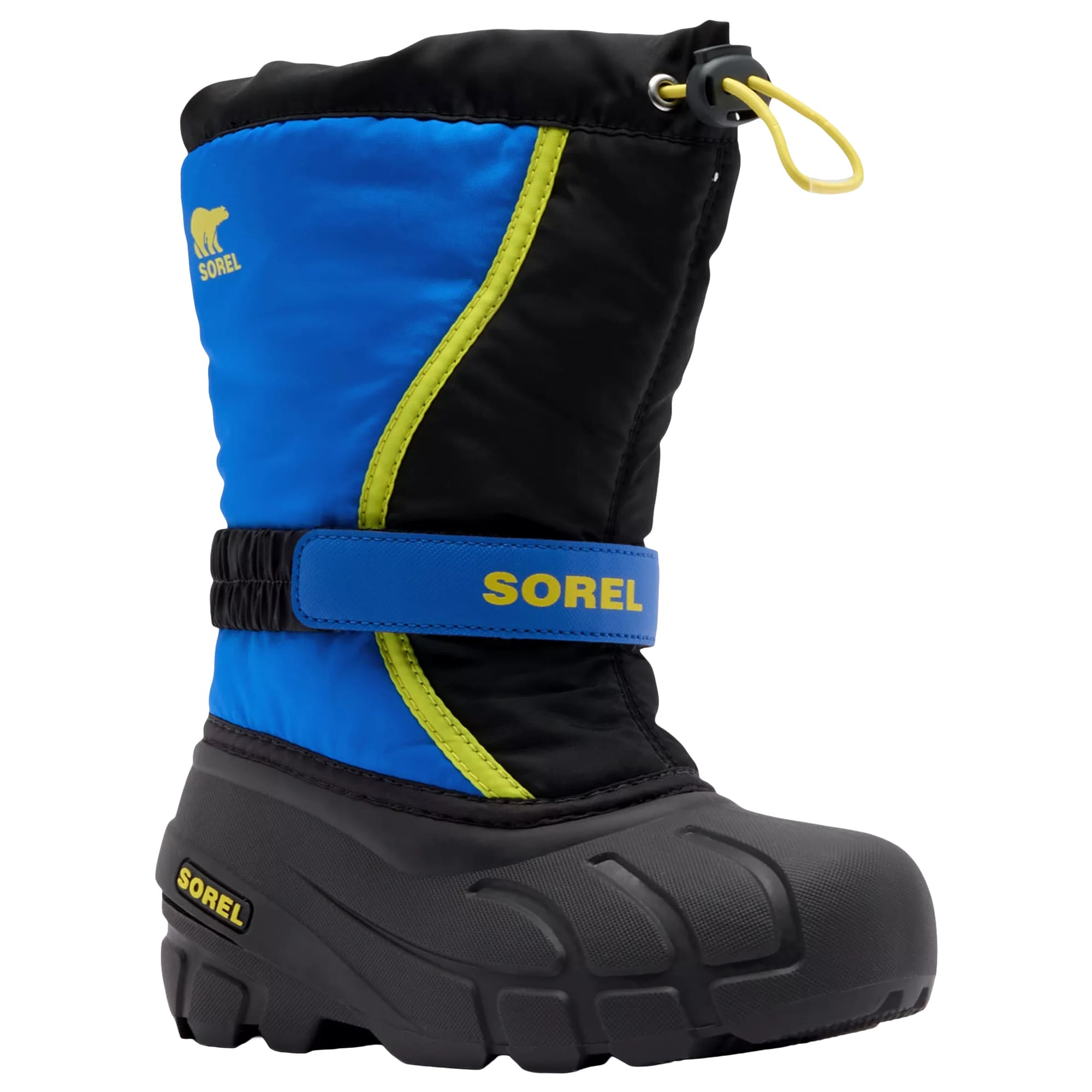Дитячі снігові черевики Sorel Flurry Print Youth Boot - Black/Super Blue