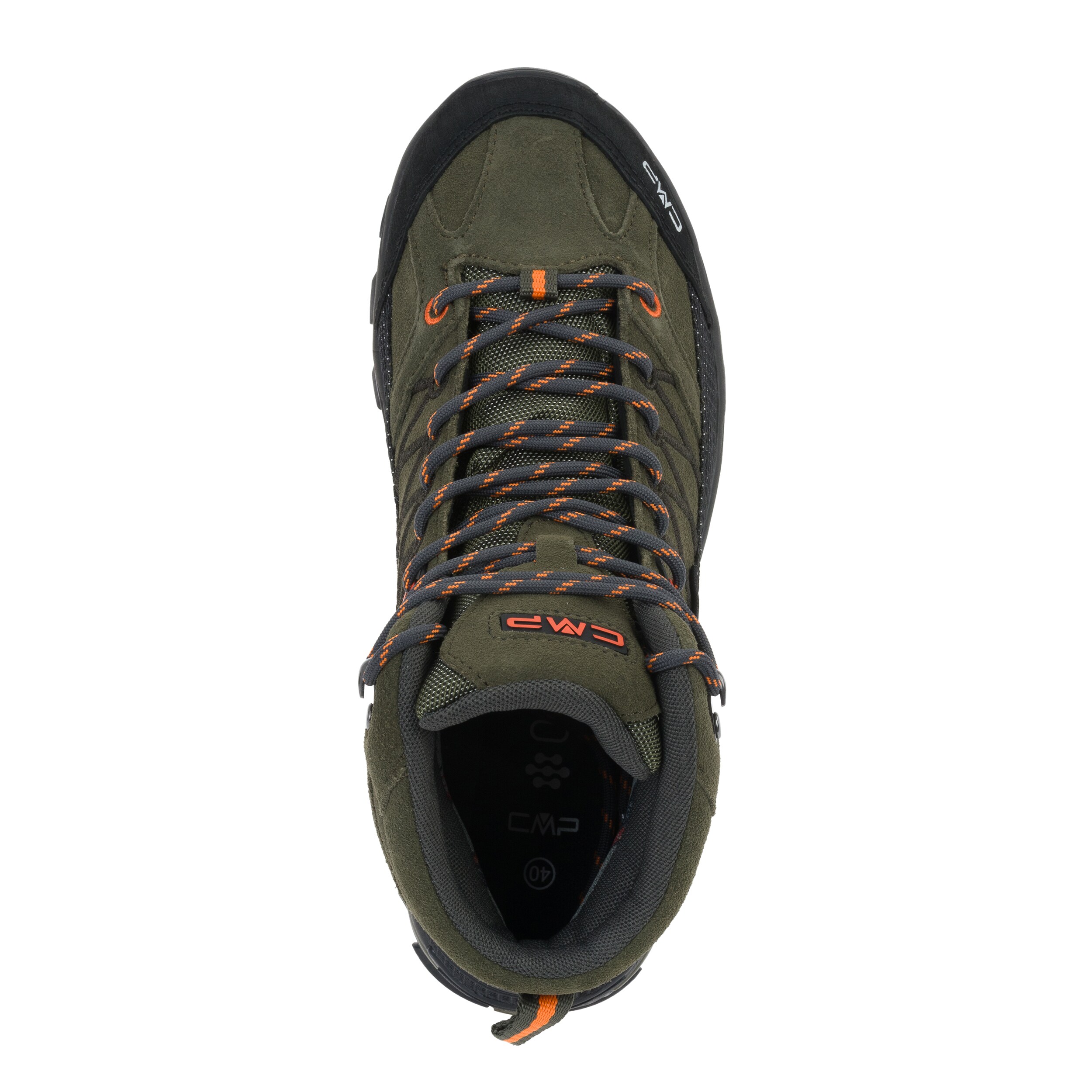 Трекінгові черевики CMP Rigel Mid Waterproof - Olive/Flame