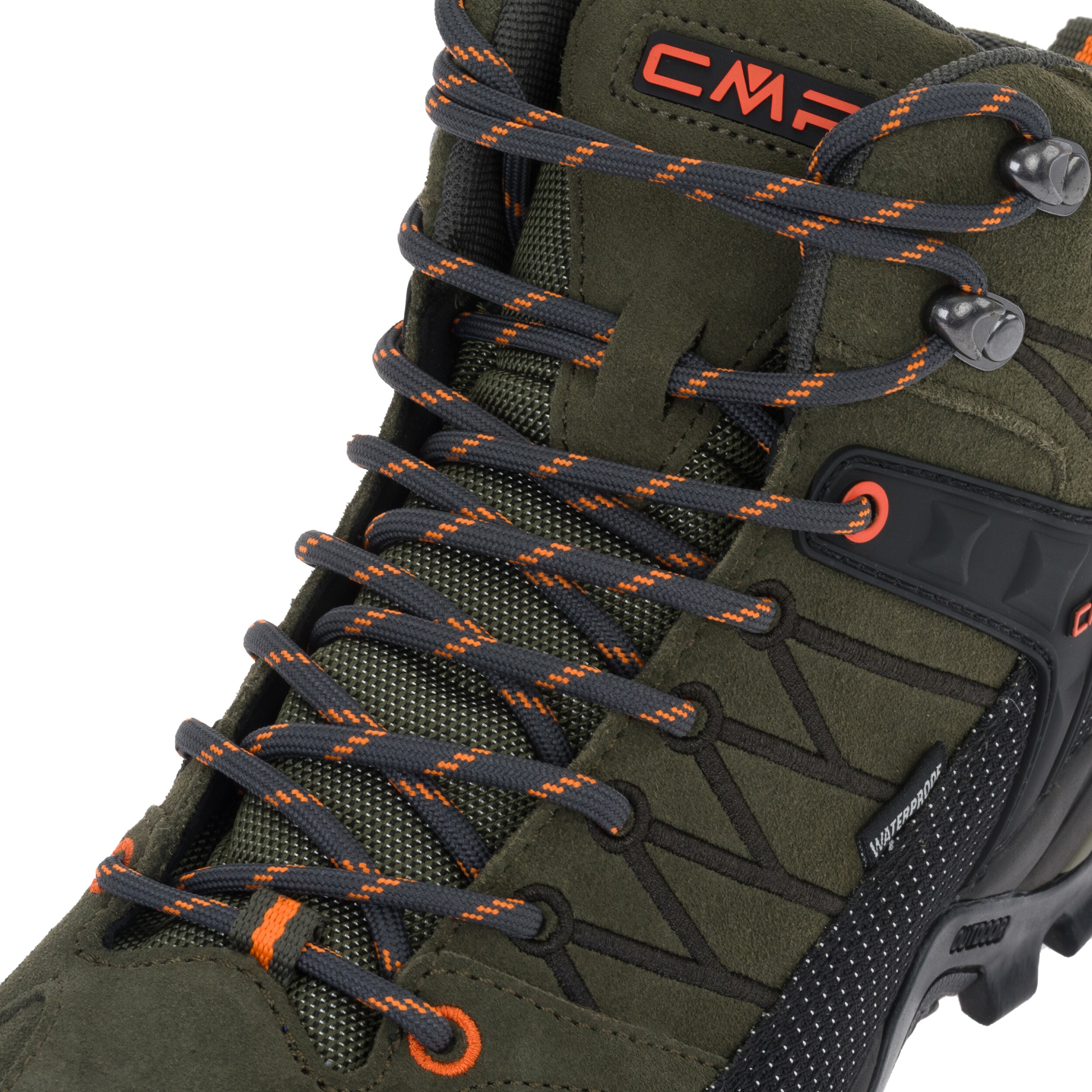 Трекінгові черевики CMP Rigel Mid Waterproof - Olive/Flame