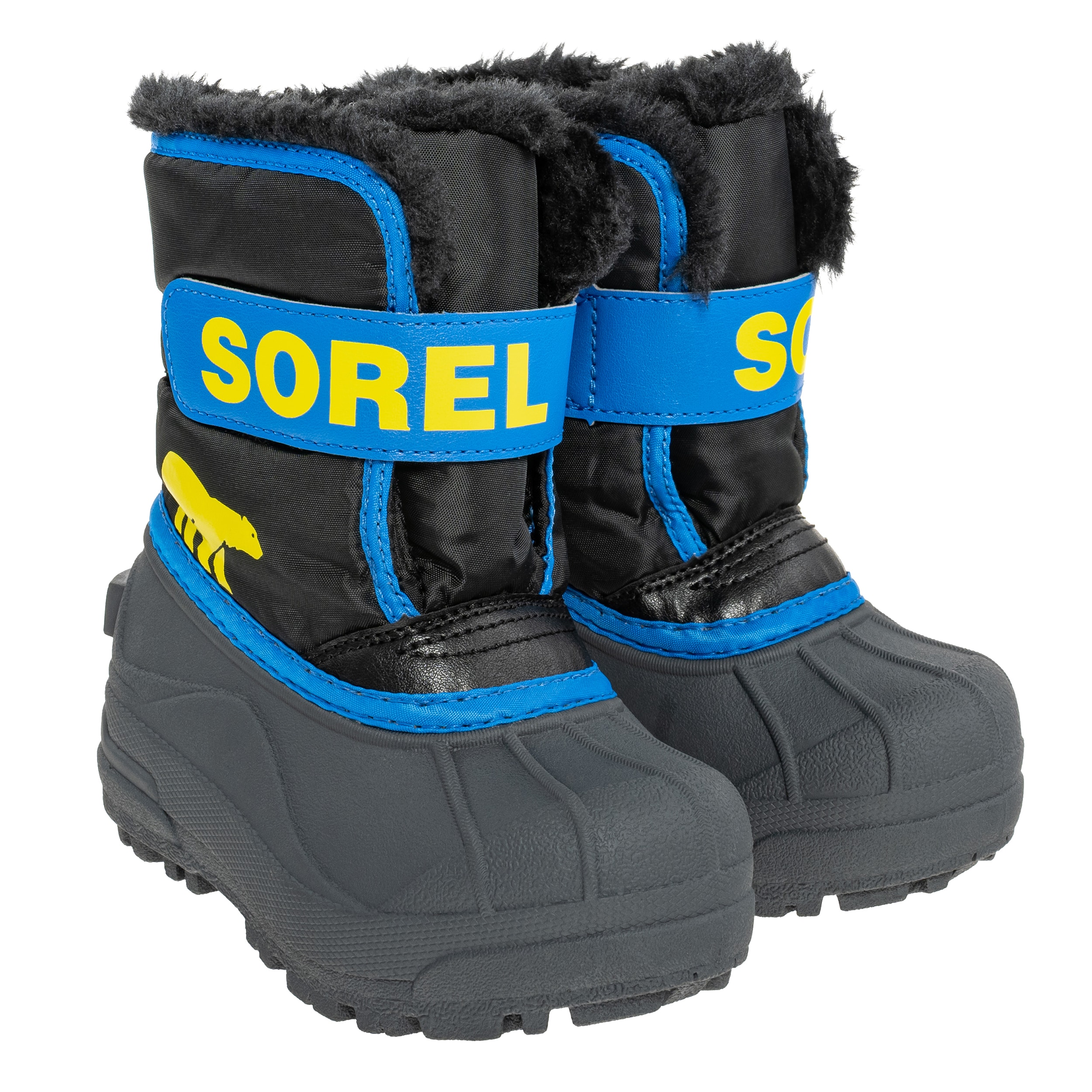 Дитячі снігові черевики Sorel Snow Commander Boot - Black/Super Blue