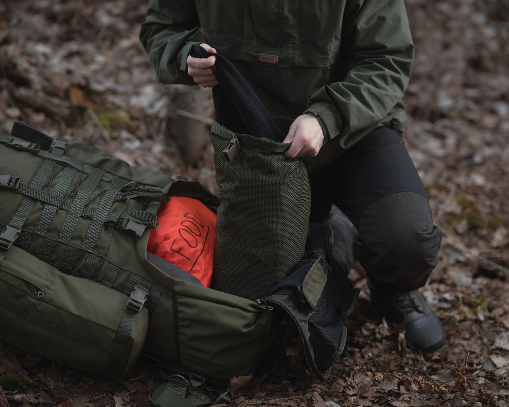 Транспортний мішок Savotta Stuffsack Rolltop Mesh 20 л - Green