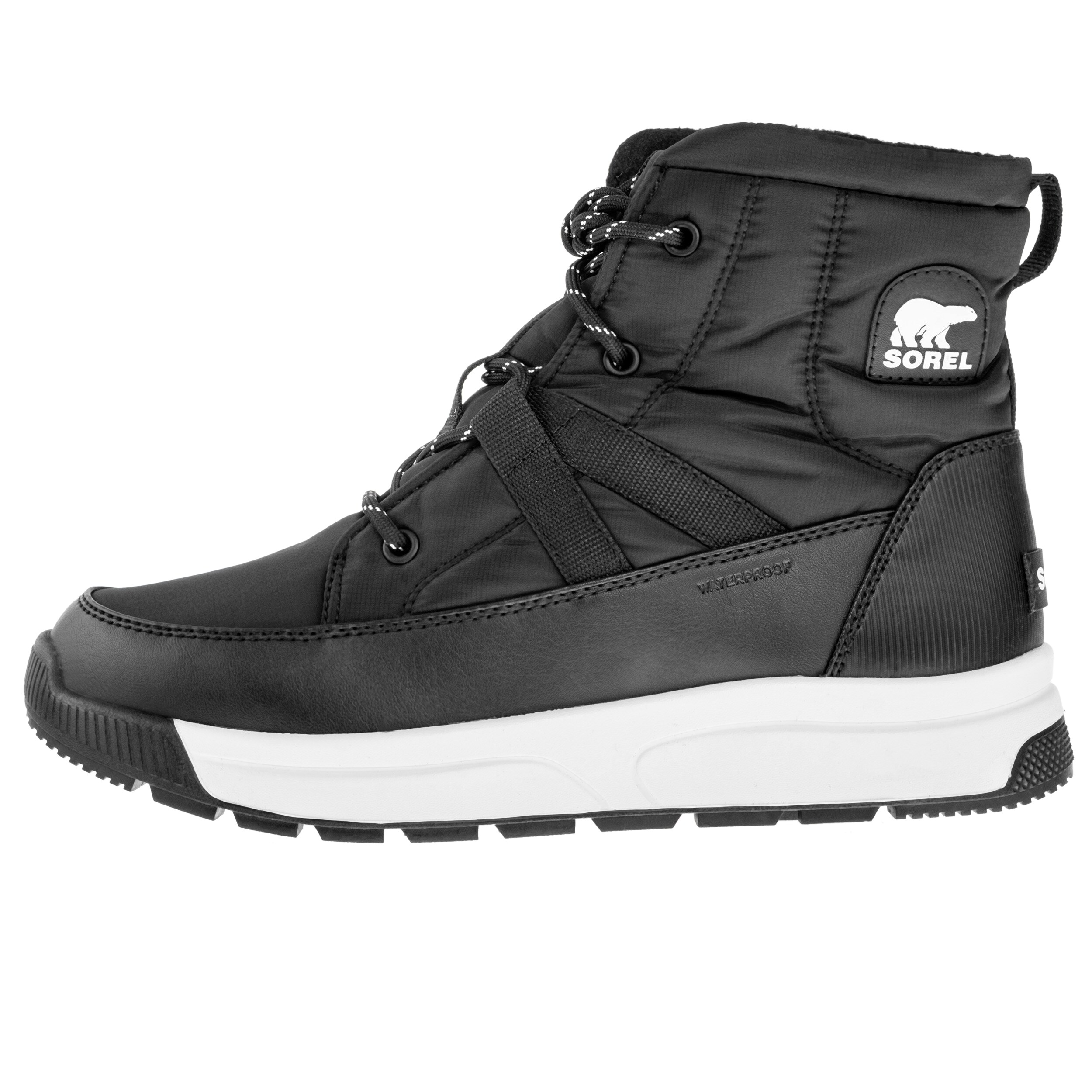 Жіночі черевики Sorel Whitney III Mid Waterproof - Black/Sea Salt