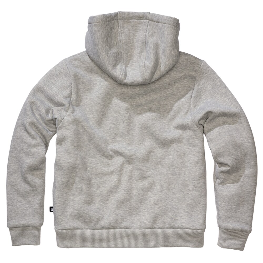 Кофта Brandit Sweatjacket Teddylining - Grey Melange