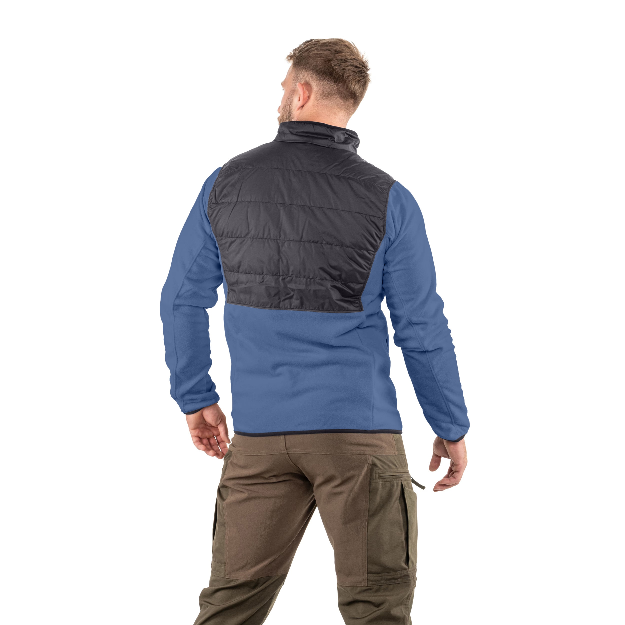 Флісова кофта Columbia Basin Butte II Hybrid Fleece Jacket - Dark Mountain/Black