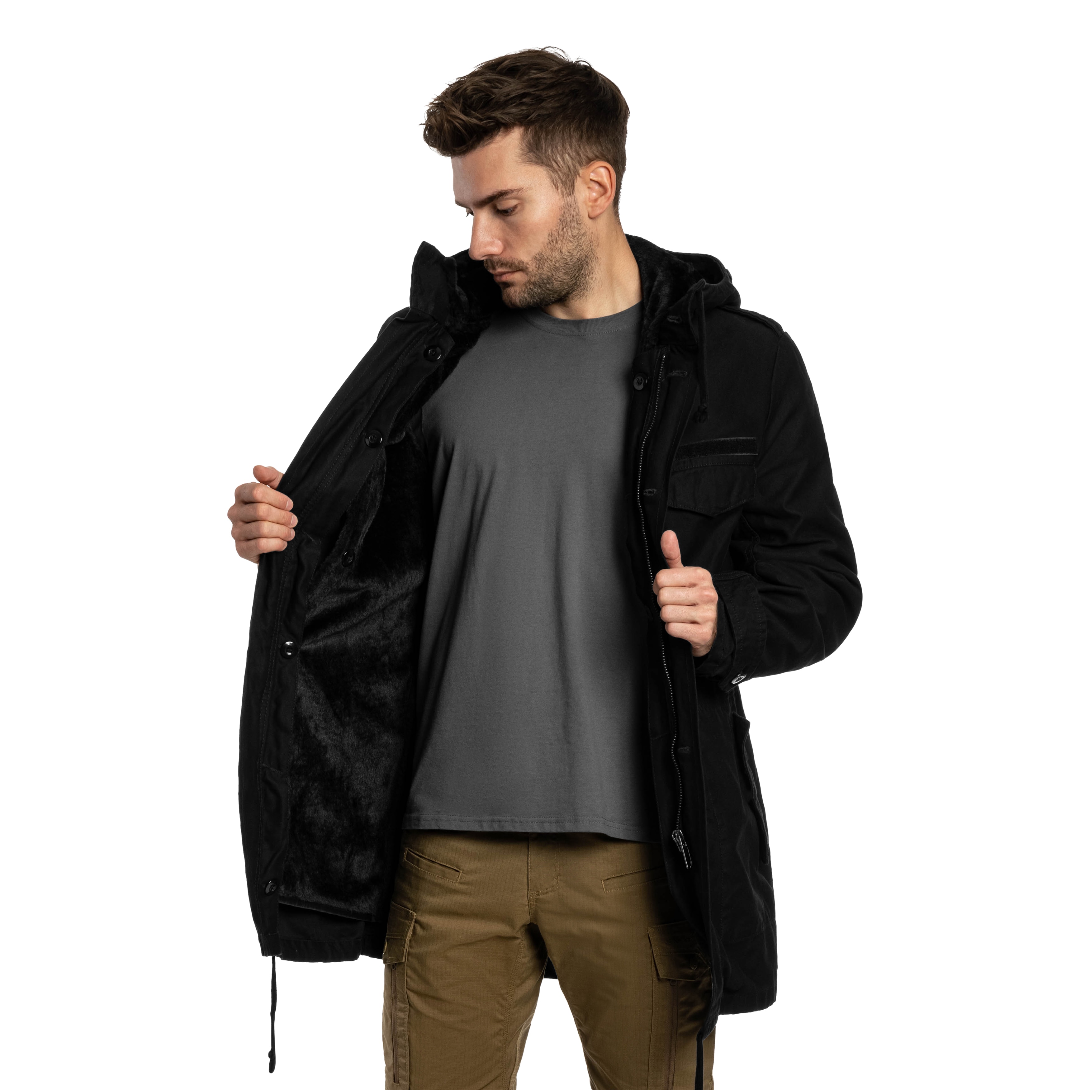 Куртка Brandit BW Парка Heavy - Black