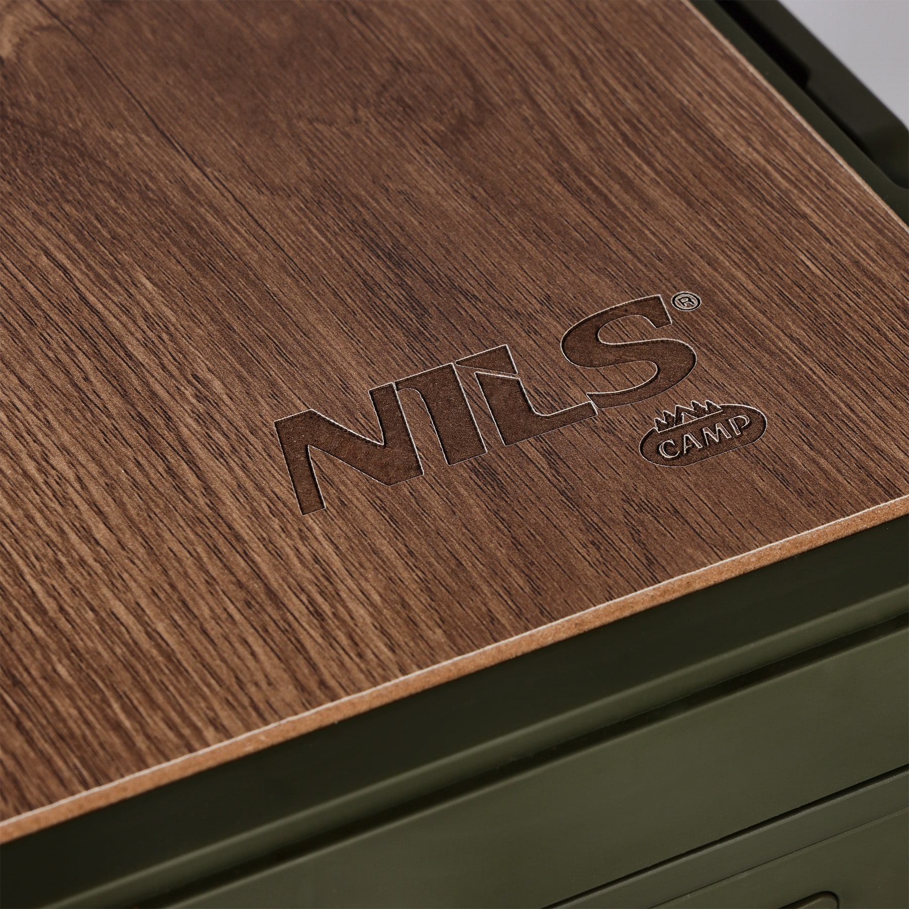 Транспортний ящик Nils Camp NCB4002 32 л з дерев'яною стільницею - Green