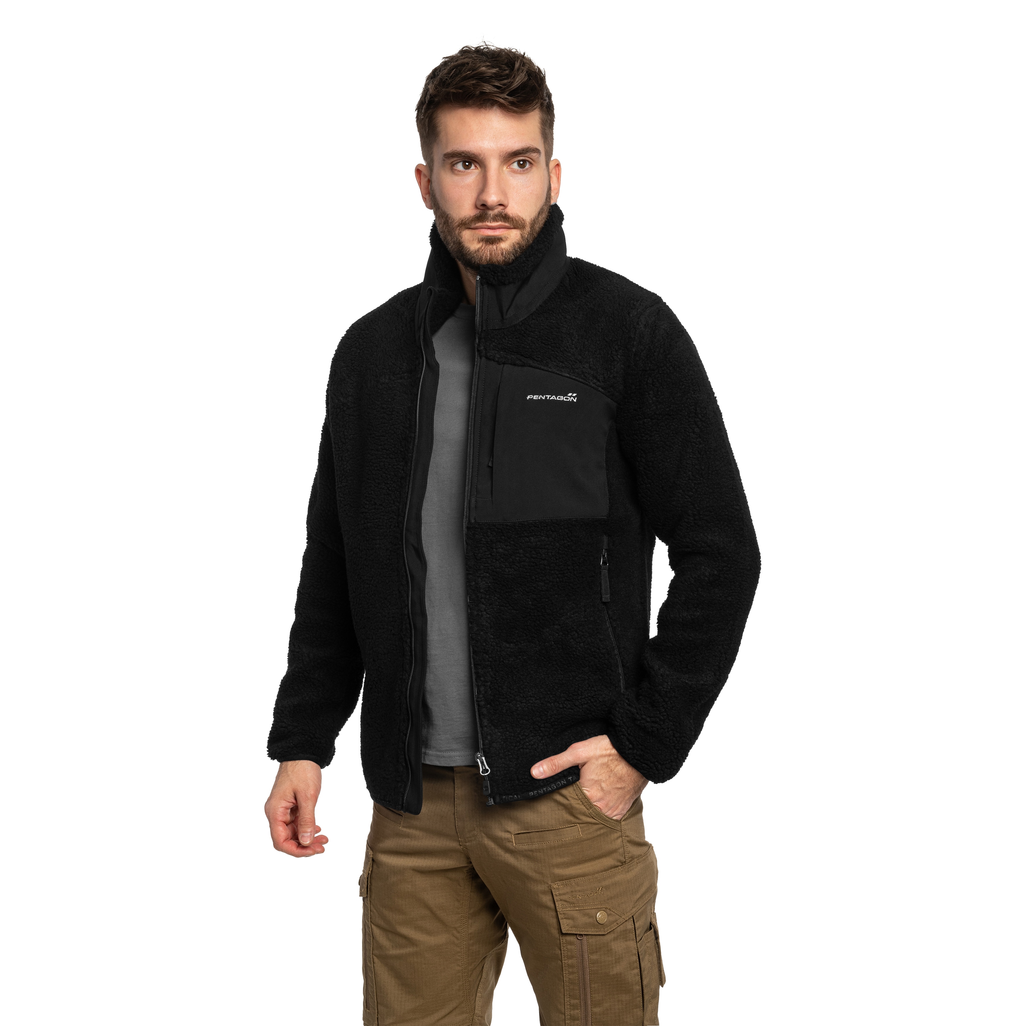 Флісова кофта Pentagon Summit Sherpa Fleece - Black