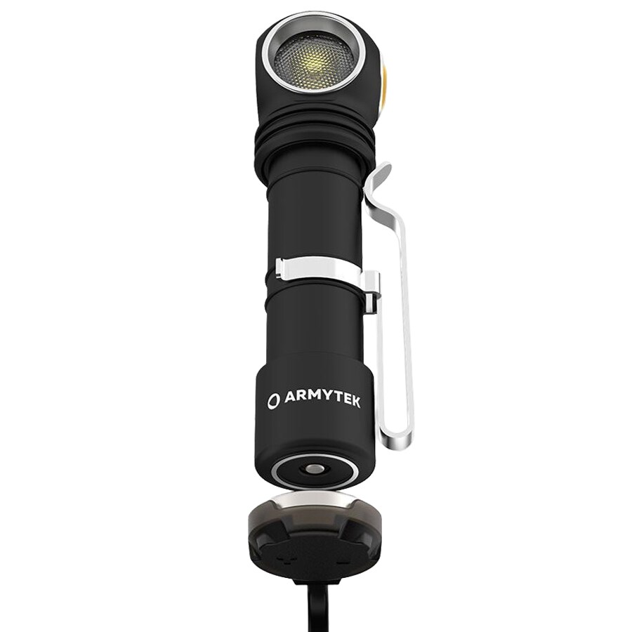 Налобний кутовий ліхтарик Armytek Wizard C2 Pro Nichia Magnet USB Yellow PCB - 1600 люменів