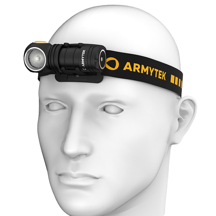 Налобний та кутовий ліхтарик Armytek Wizard C1 Pro Magnet USB White PCB - 1000 люменів