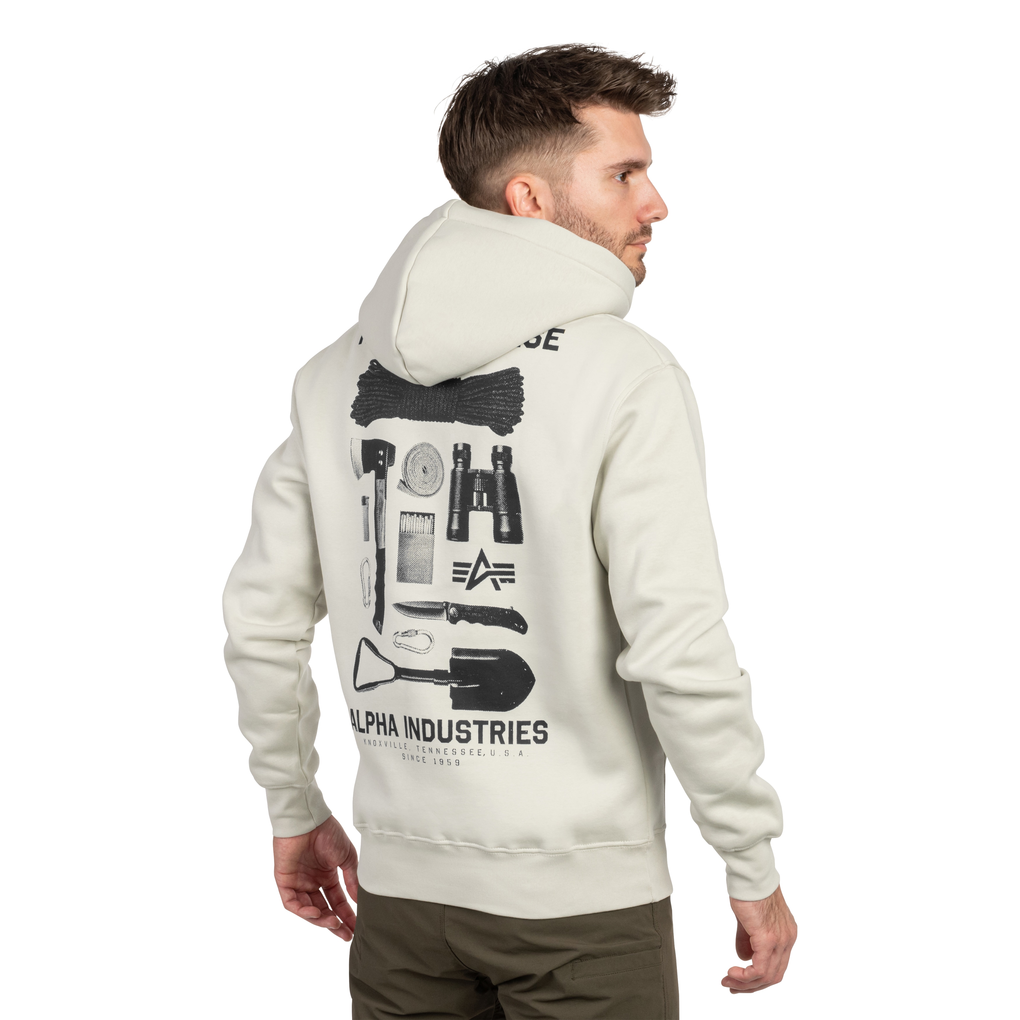 Кофта Alpha Industries Return To Base - Stone