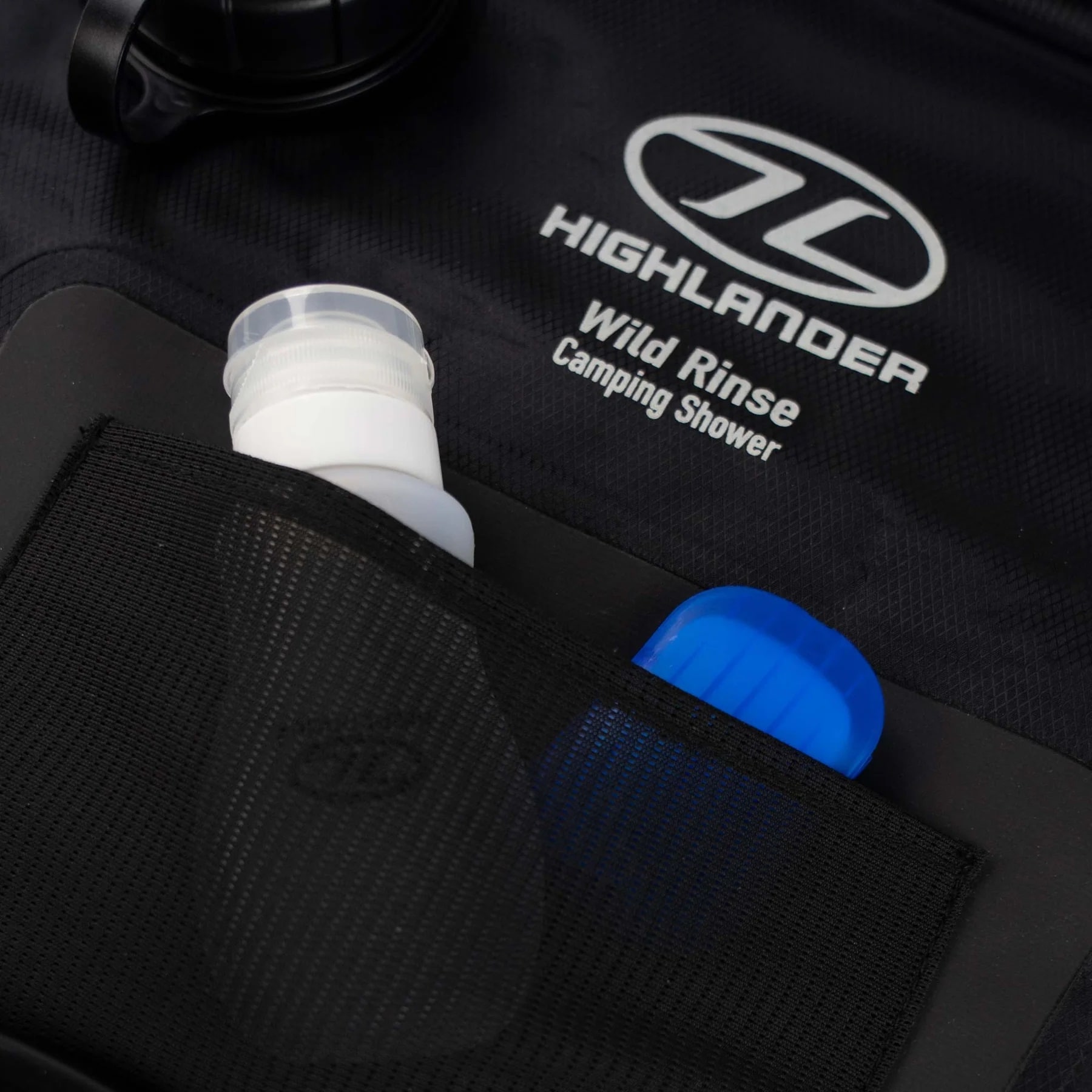 Туристичний душ Highlander Outdoor Wild Rinse Camping Solar 15 л - Black