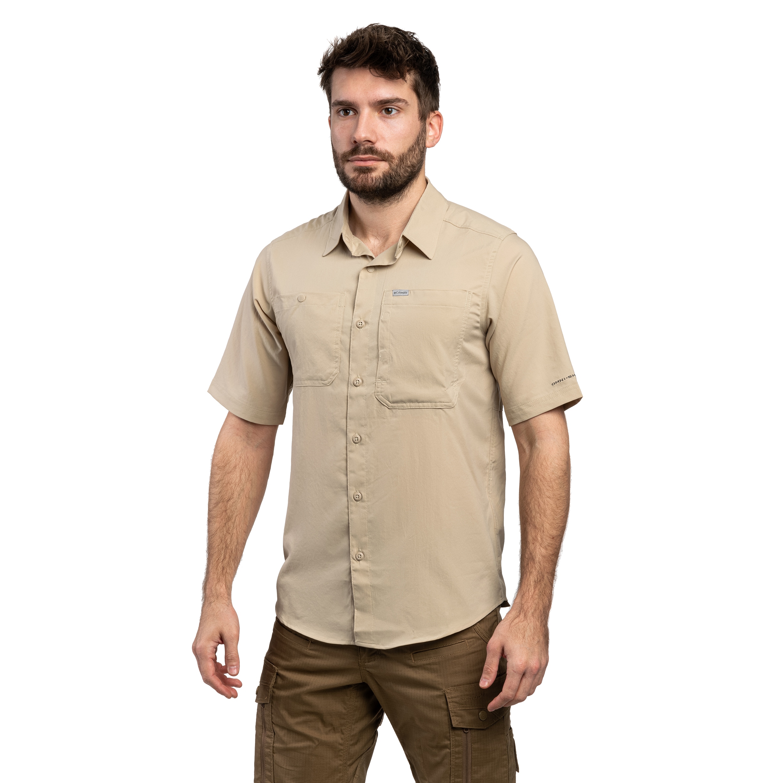 Сорочка Columbia Silver Ridge Utility II Short Sleeve - Ancient Fossil